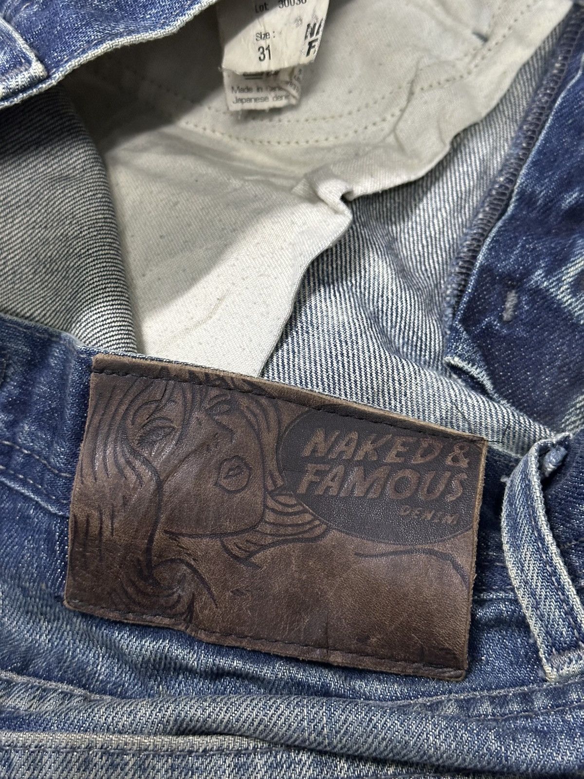 Kapital Trashed Distress Denim Naked&Famous Selvedge . Size US 32 / EU 48 - 8 Thumbnail