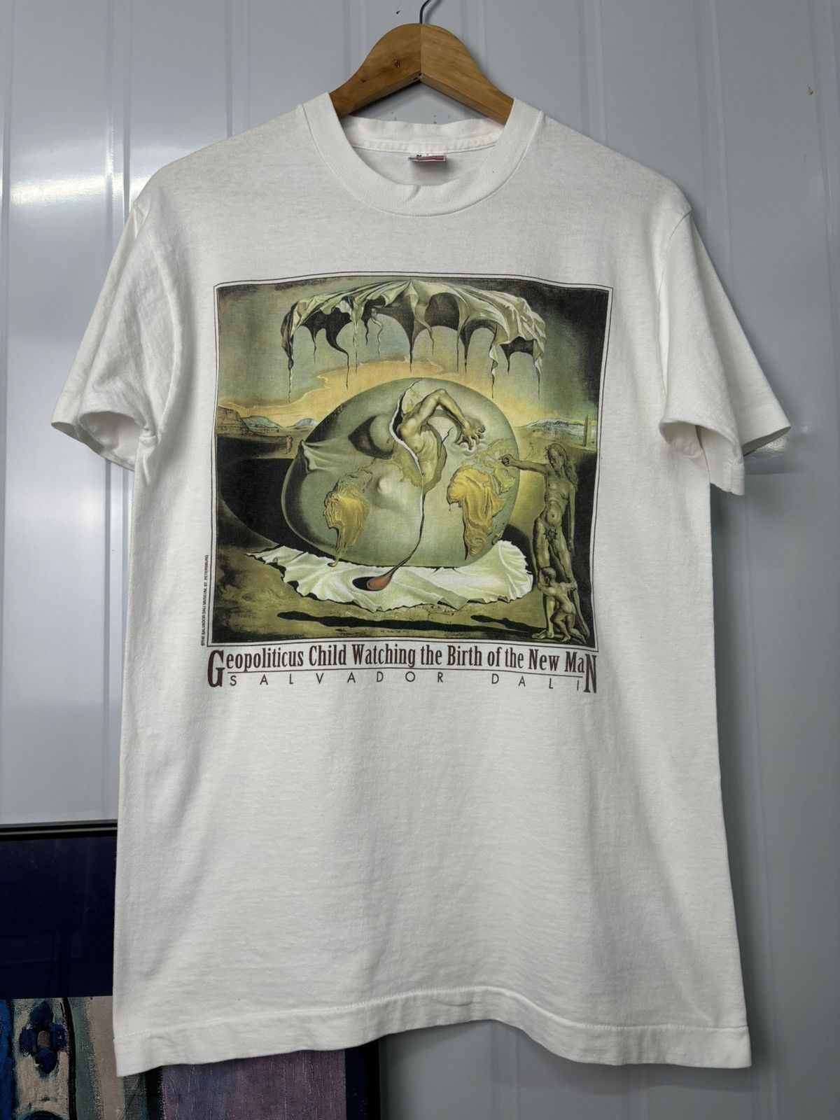 Vintage VERY RARE! Vintage 90’s Salvador Dali Birth Of New Man Size US M / EU 48-50 / 2 - 3 Thumbnail