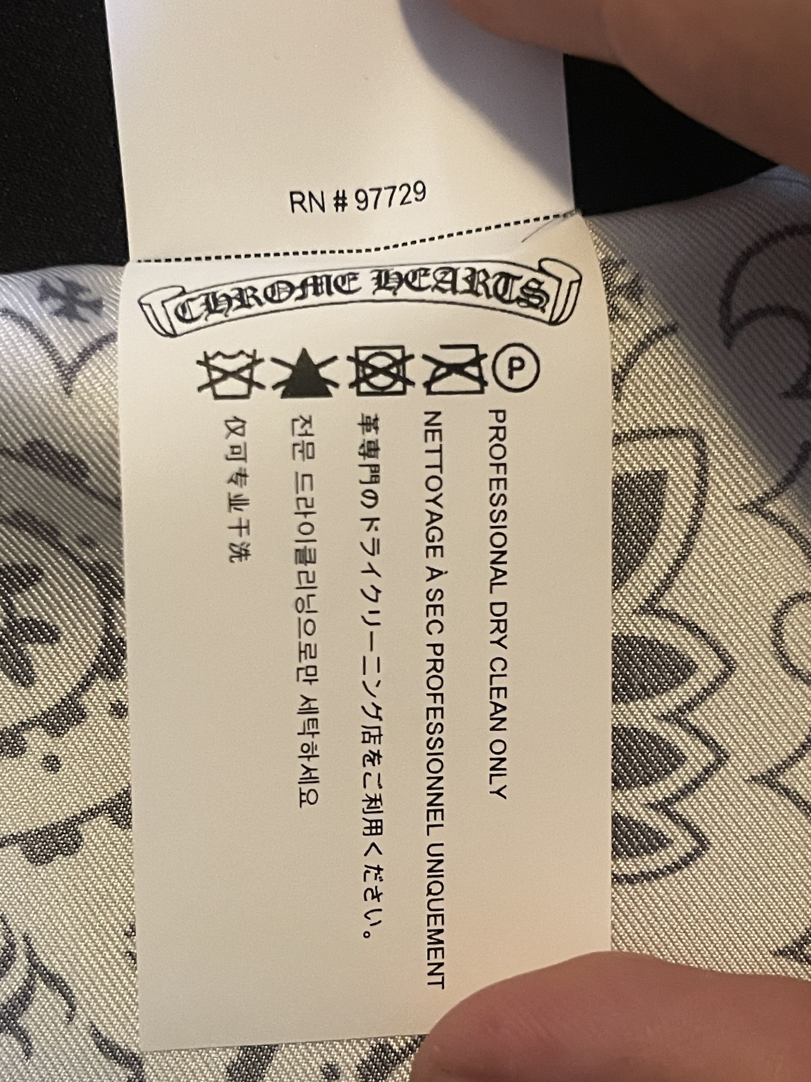 Chrome Hearts Chrome Hearts White Silk Bandana Size ONE SIZE - 14 Thumbnail