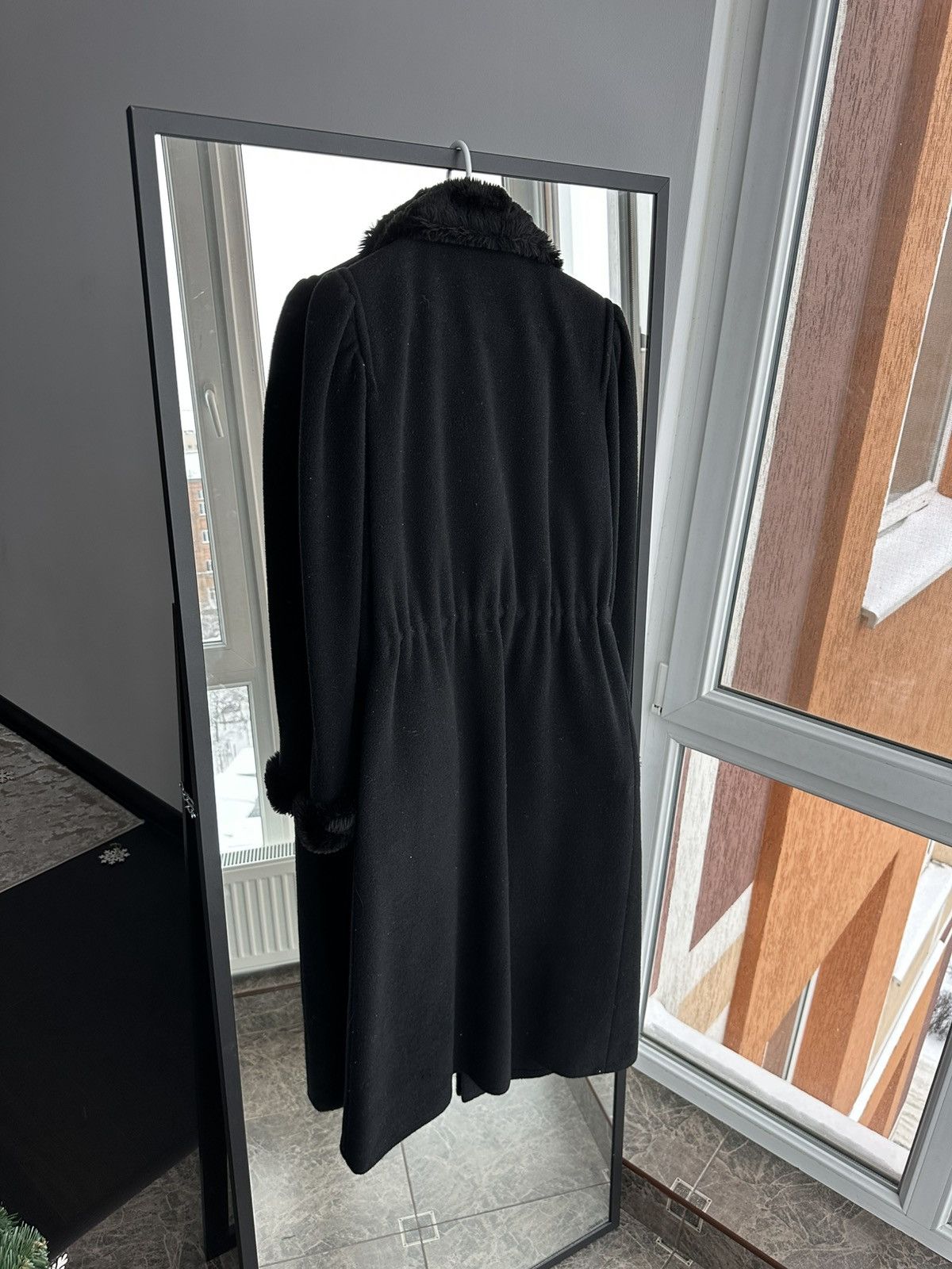 Sonia Rykiel Vintage Sonia Rykiel Wool Coat Faux Fur Collar Long Elegant Size M / US 6-8 / IT 42-44 - 5 Thumbnail