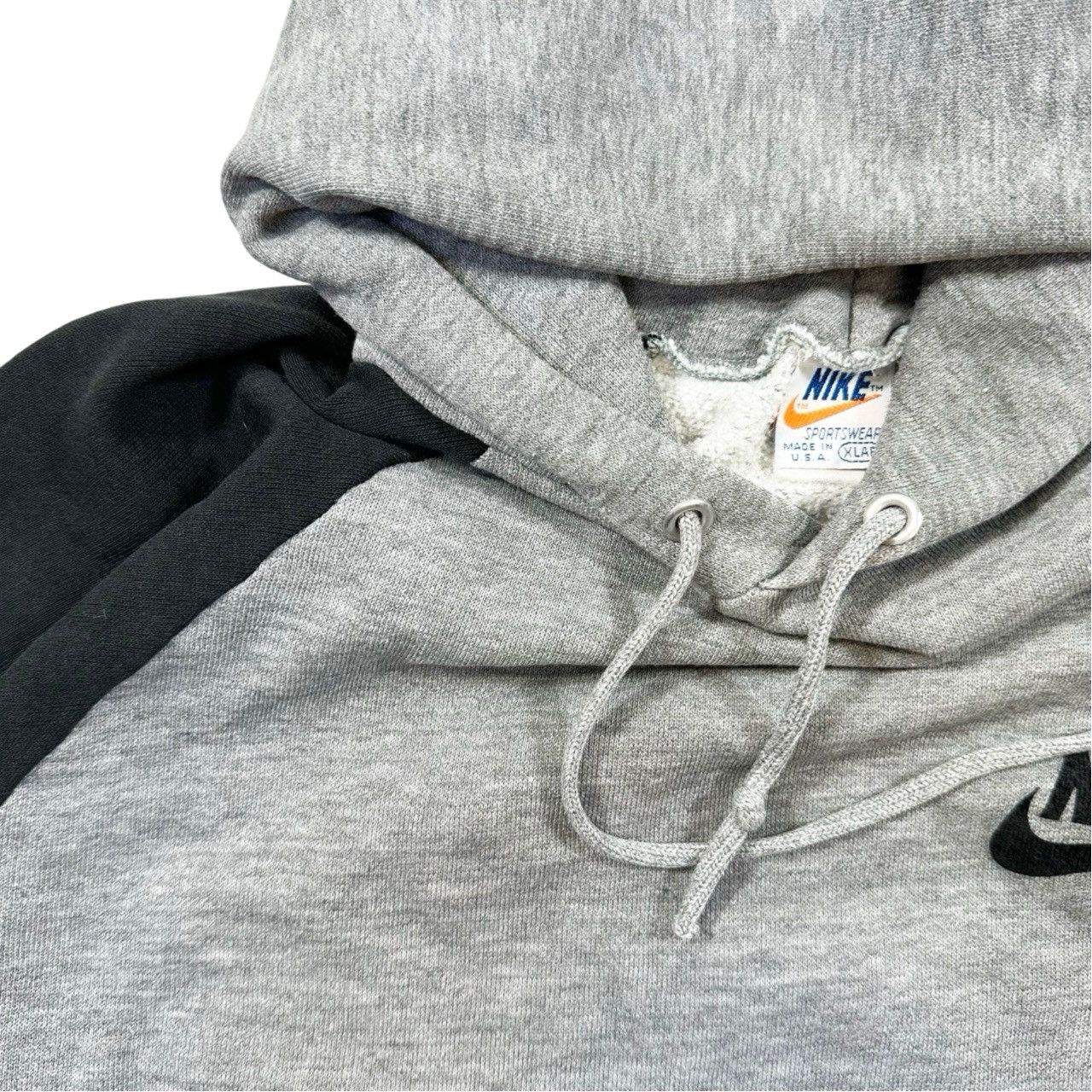 Vintage Vintage Rare 80s Nike Made in USA Orange Swoosh Nike Hoodie Size US XL / EU 56 / 4 - 4 Thumbnail