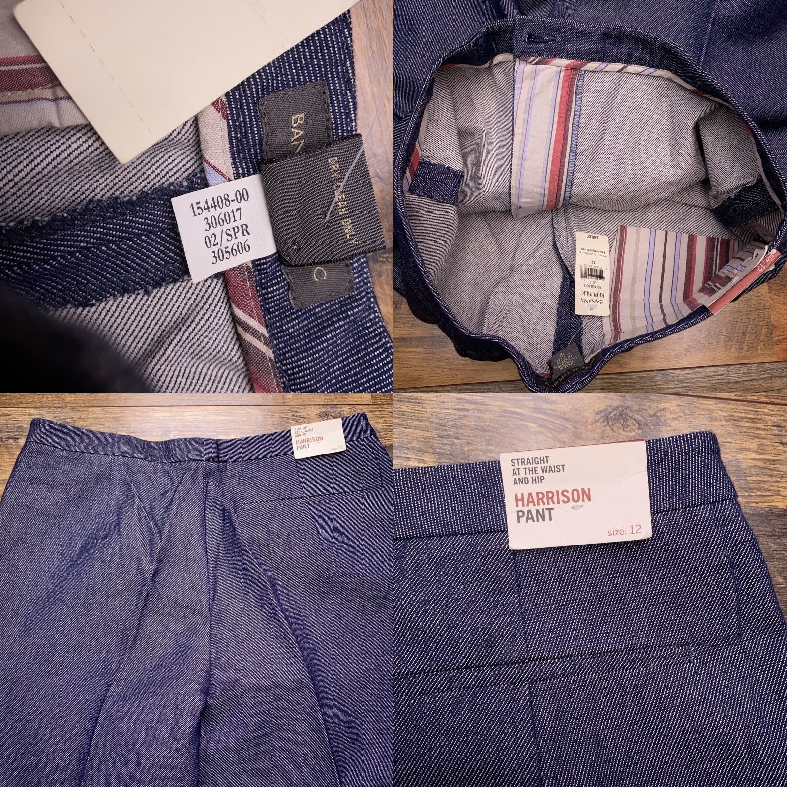 Banana Republic **Banana Republic Blue High Rise Women's 12 Regular Fit Pants** User: Banana Republic Blue High Rise Women's 12 Regular Fit Pants Size 34" / US 12 / IT 48 - 8 Thumbnail