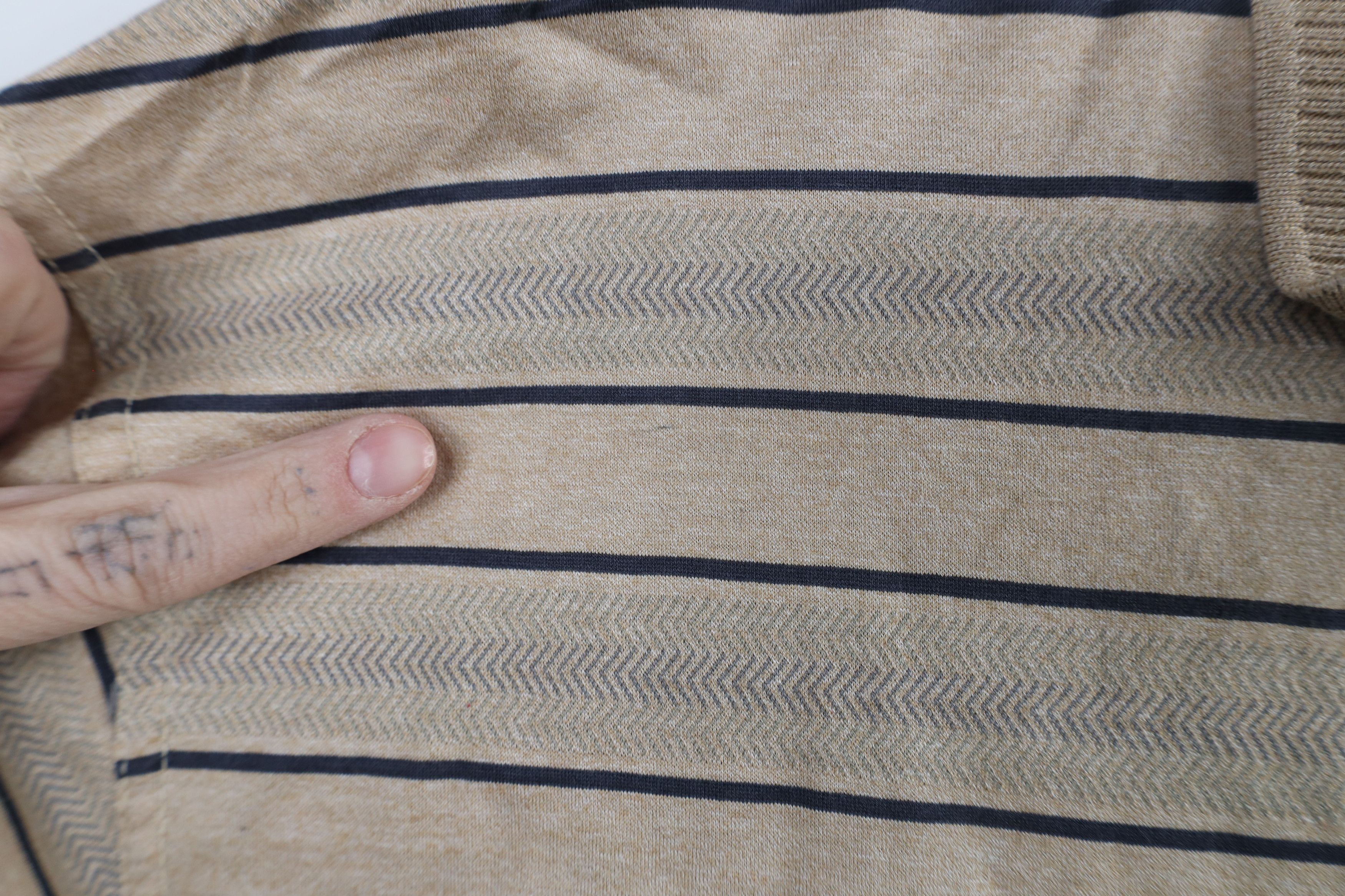 PING × Vintage Vintage 90s Ping Golf Striped Short Sleeve Polo Shirt Beige Size US L / EU 52-54 / 3 - 4 Thumbnail