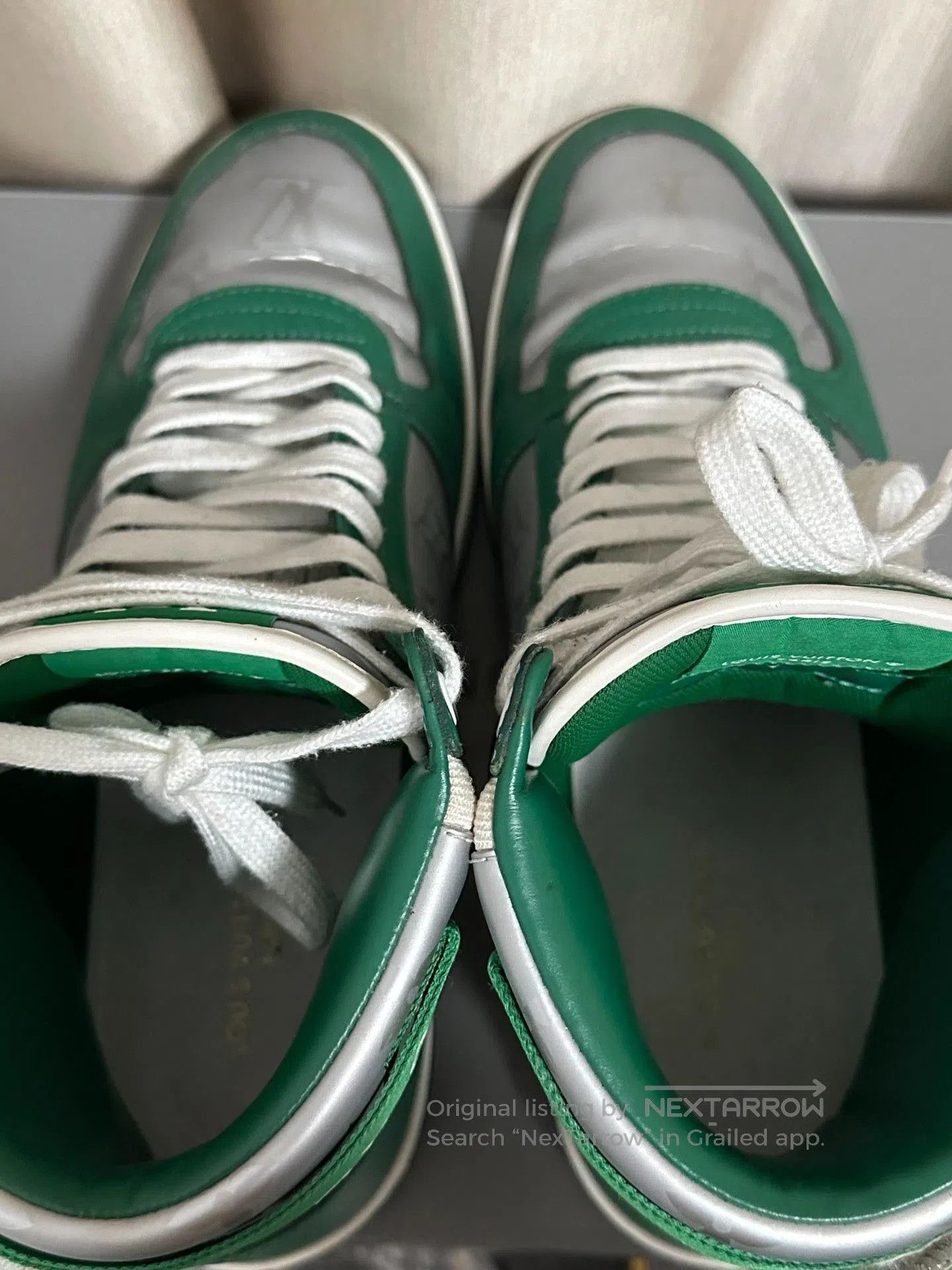 Louis Vuitton Louis Vuitton Rivoli Gray Green Sneakers. Size US 8 / EU 41 - 8 Thumbnail