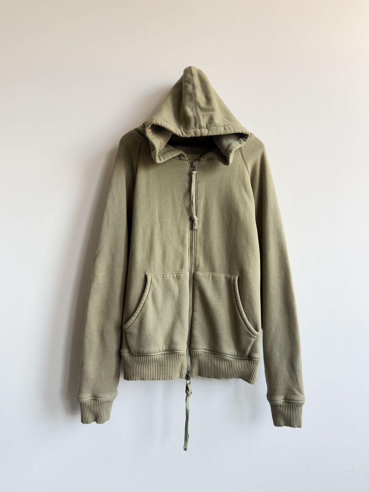 Greg Lauren Greg Lauren Thermal Reconstructed Faded Zip Up Hoodie Size US XL / EU 56 / 4 - 6 Thumbnail