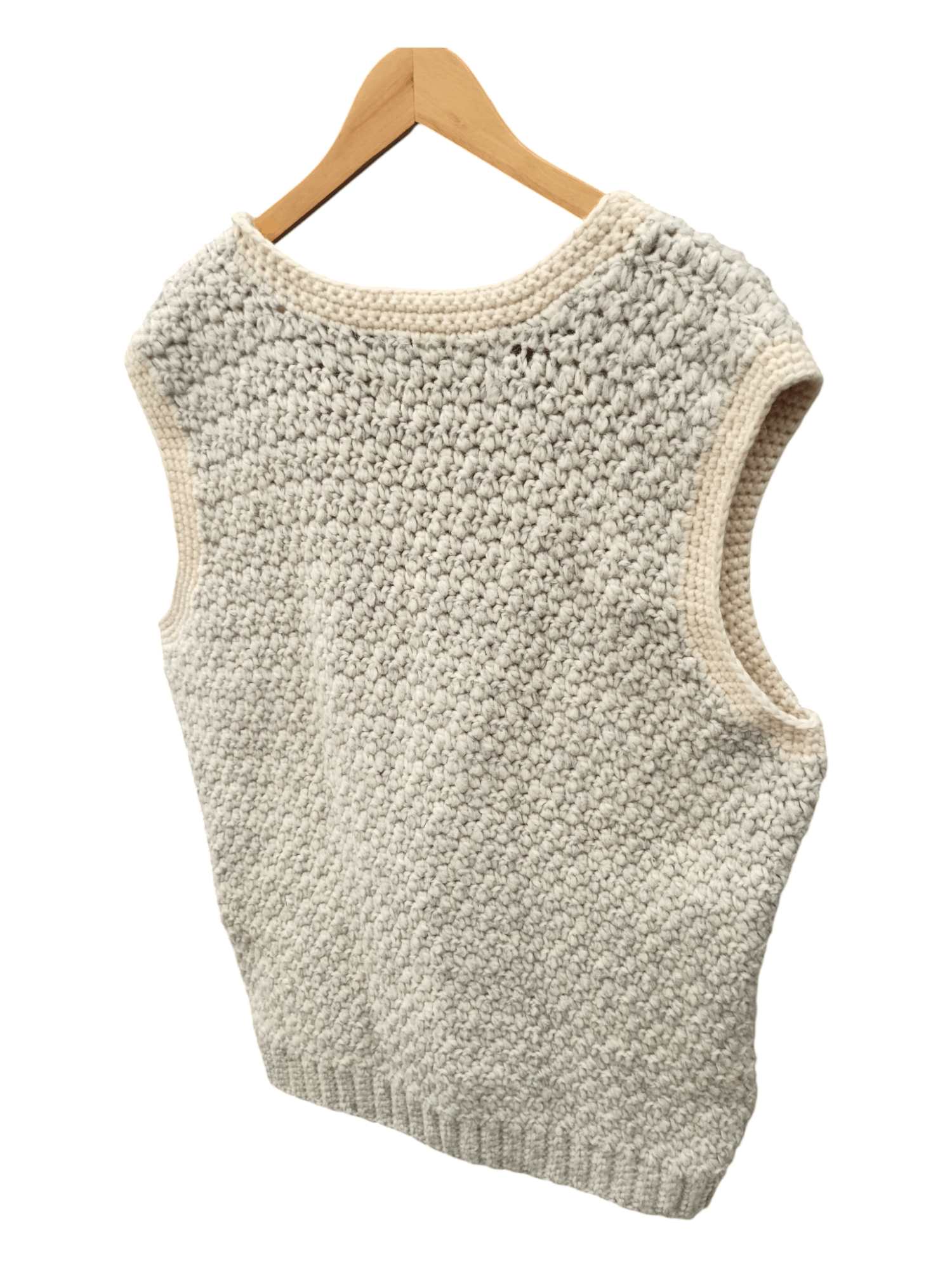 Vintage Vintage 💥 Canadian Sweater 💥 Wool Hand Knit Vest Size US L / EU 52-54 / 3 - 7 Thumbnail