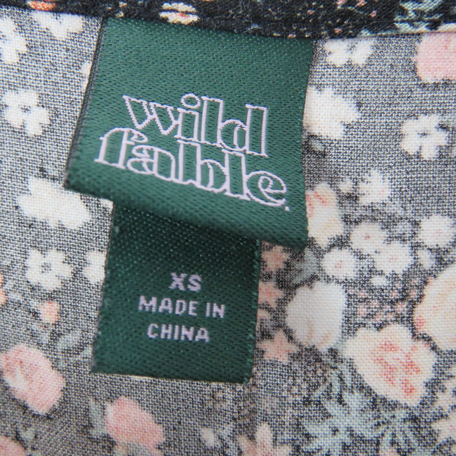 Target Basics Wild Fable Black Floral Tiered Mini Dress Spaghetti Strap XS Size XS / US 0-2 / IT 36-38 - 4 Thumbnail