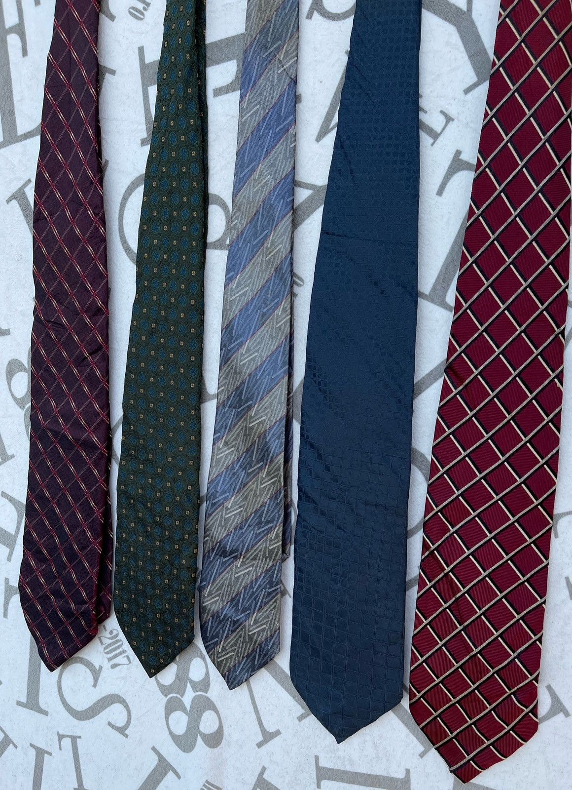 Balenciaga 🔥VINTAGE BALENCIAGA NECKTIE/TIE BUNDLE COMBO 5 PCS Size ONE SIZE - 8 Thumbnail