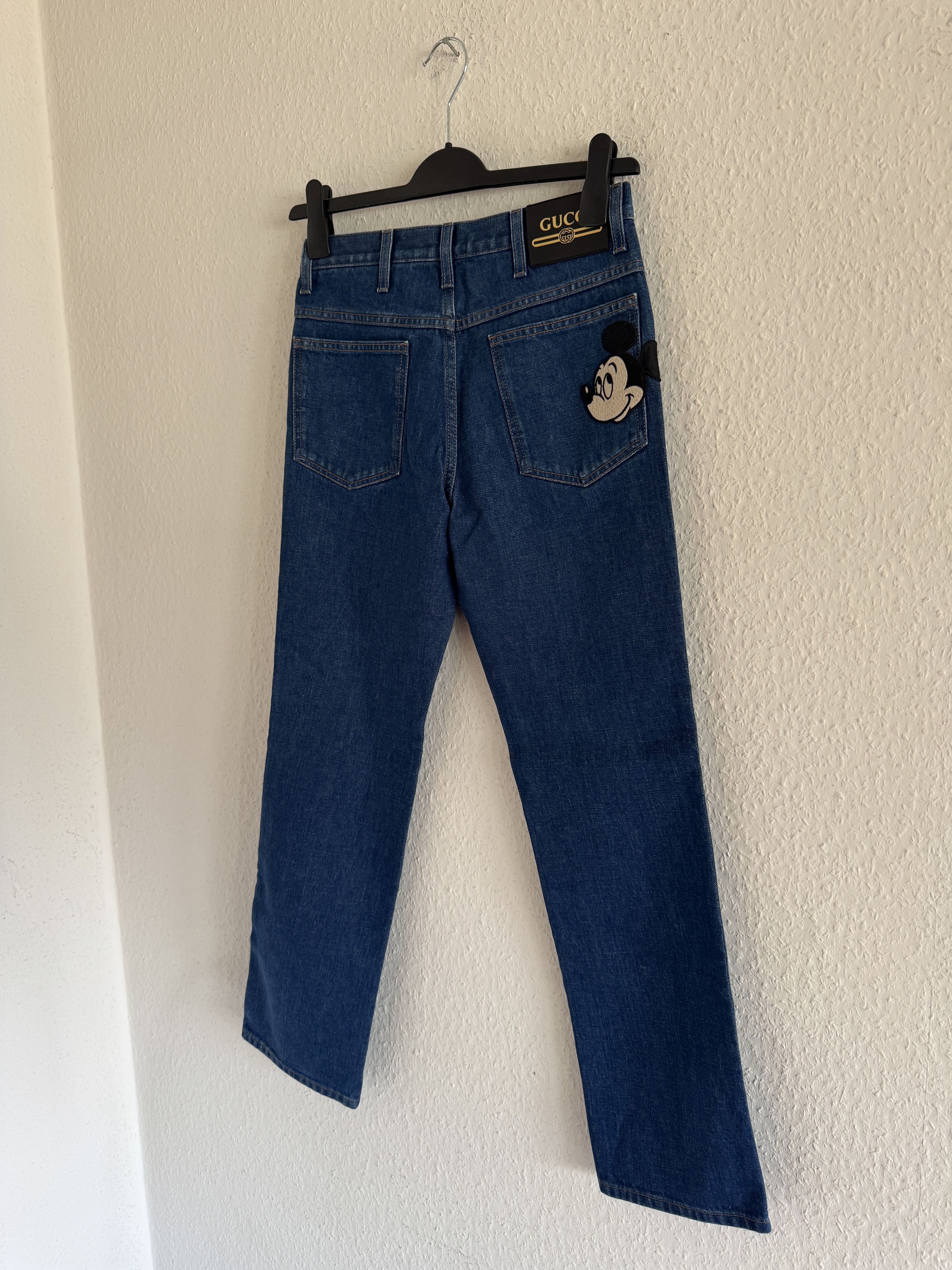 Gucci Mickey Embroidered Jeans Size US 30 / EU 46 - 8 Thumbnail