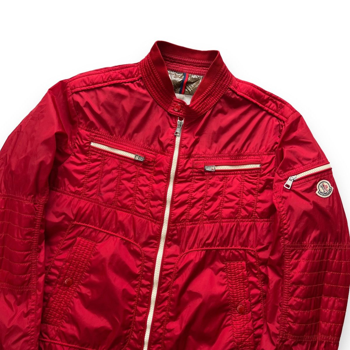 Moncler Moncler Thyme Red Lightweight Jacket Size US M / EU 48-50 / 2 - 1 Thumbnail