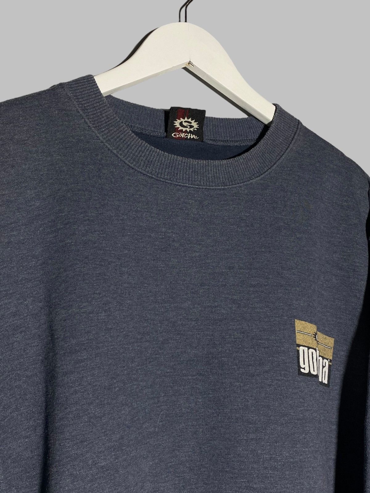 Gotcha × Vintage Vintage 90s Gotcha Crewneck Blue Sweatshirt Graphic Surf y2k Size US L / EU 52-54 / 3 - 6 Thumbnail