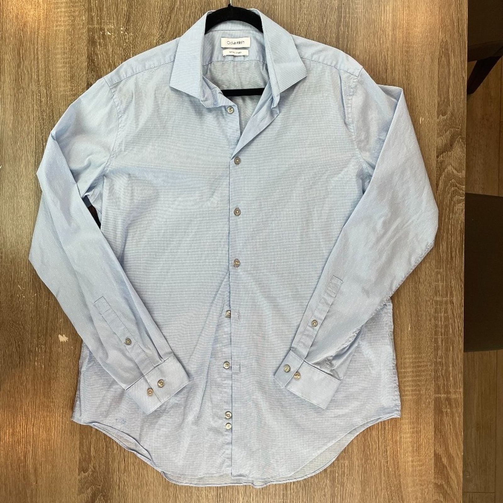 Calvin Klein Calvin Klein Slim Fit Blue Shirt, Size L Size US L / EU 52-54 / 3 - 1 Thumbnail