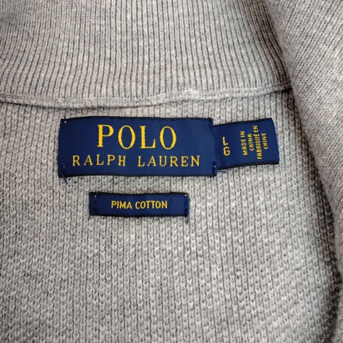 Polo Ralph Lauren Polo Ralph Lauren 1/4 Zip Men's L Gray Pima Cotton Waffle Size US L / EU 52-54 / 3 - 6 Thumbnail