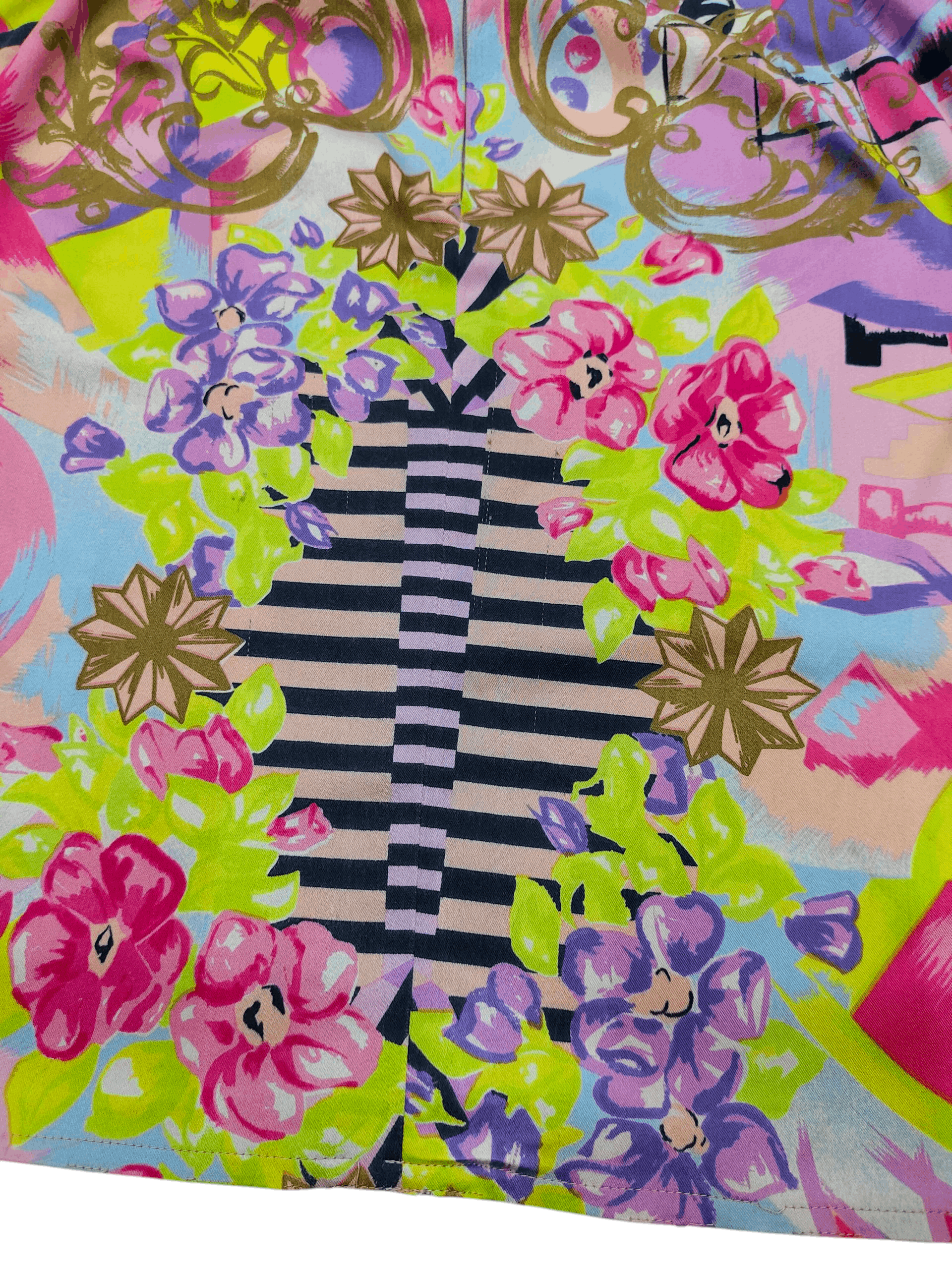 Versace ARCHIVE❤️‍🔥80s Gianni Versace Psychedelic Baroque Art Skirt Size 30" / US 8 / IT 44 - 9 Thumbnail