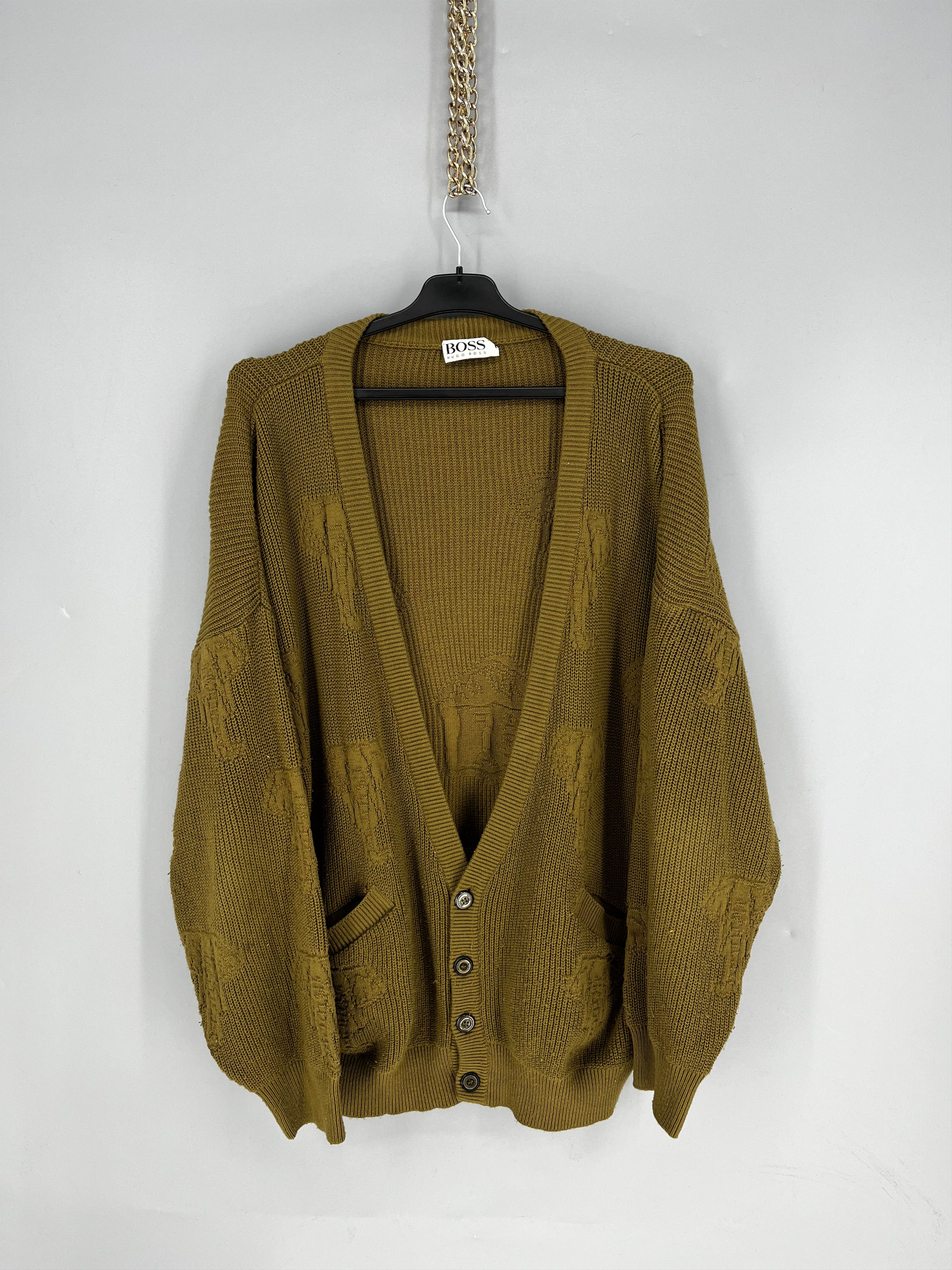 Hugo Boss Vintage Hugo Boss Archive Cardigan Vintage Abstract Size L Size US L / EU 52-54 / 3 - 1 Thumbnail
