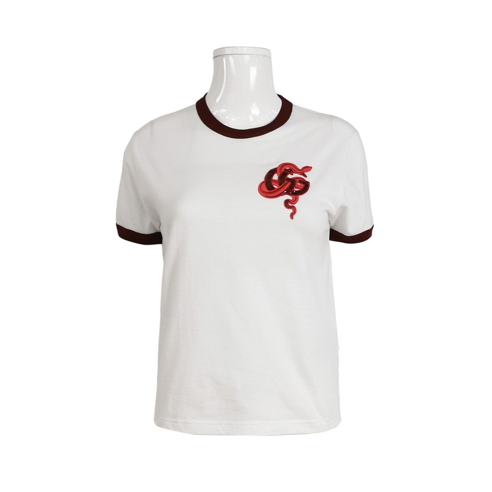 Gucci Gucci Embroidered Snake Ringer T-Shirt Size S Size US S / EU 44-46 / 1 - 1 Thumbnail
