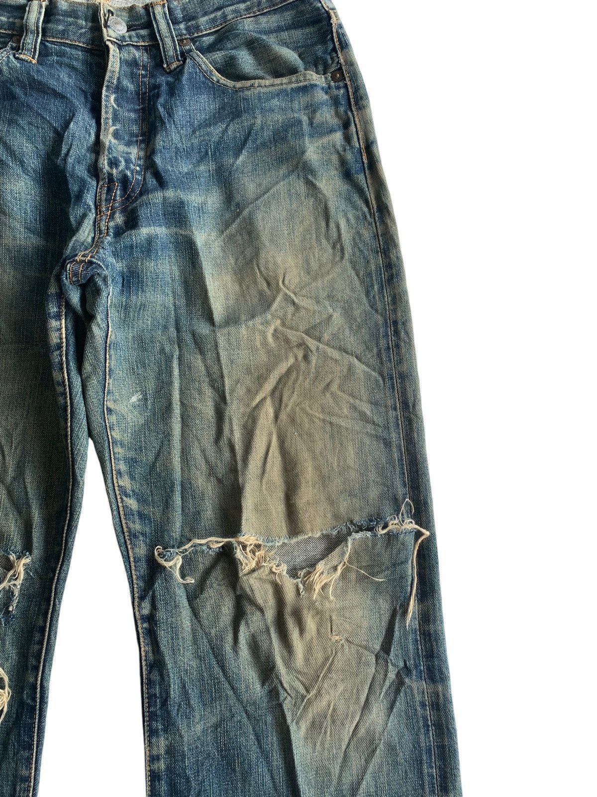 Japanese Brand × Jean Vintage Acoustic Japanese Rare Selvedge Distressed Denim Size US 31 - 12 Thumbnail