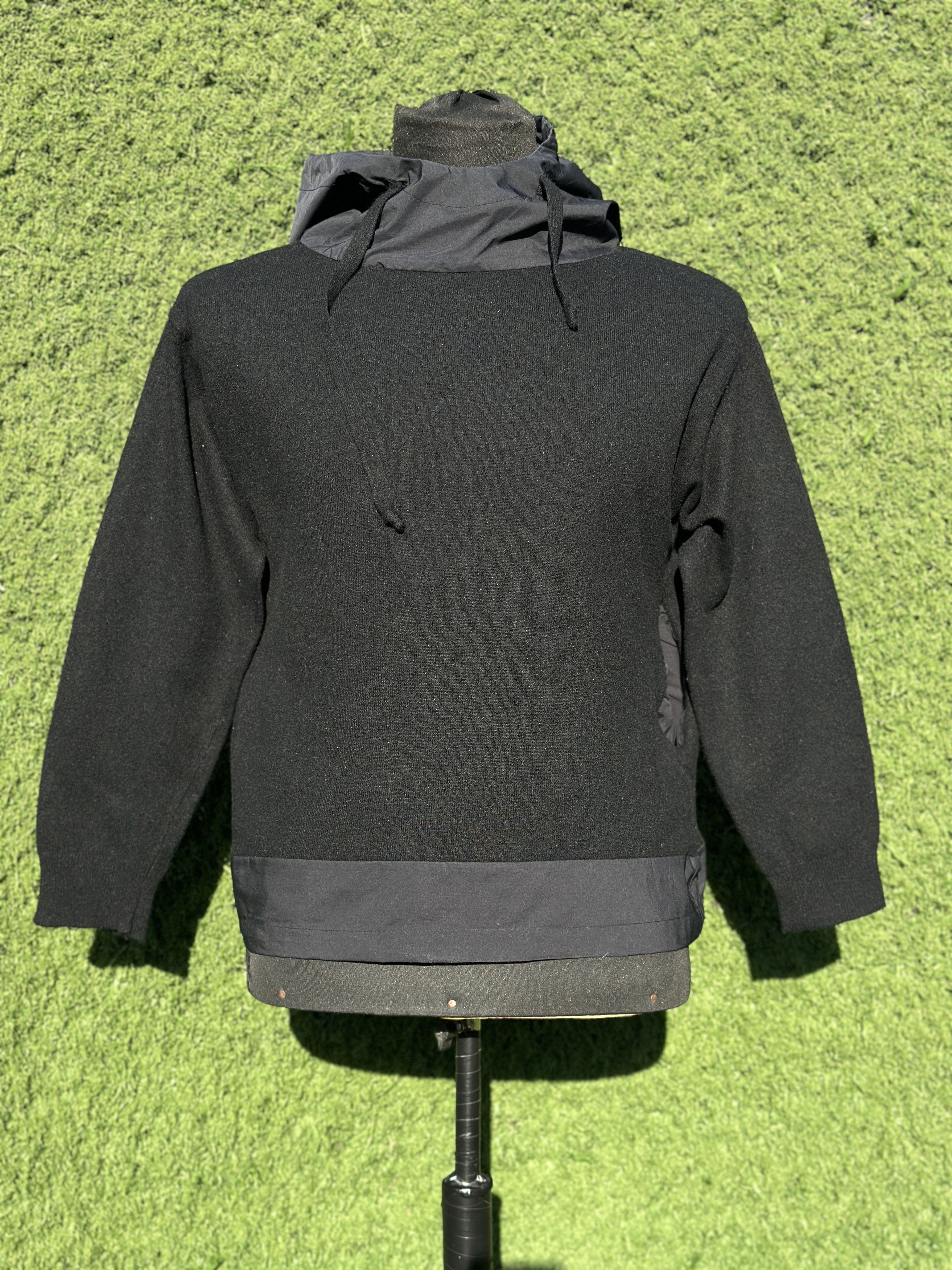 Prada Prada Milano Wool Hybrid Hooded Pullover Sweater Sz IT48 M Size US M / EU 48-50 / 2 - 2 Thumbnail