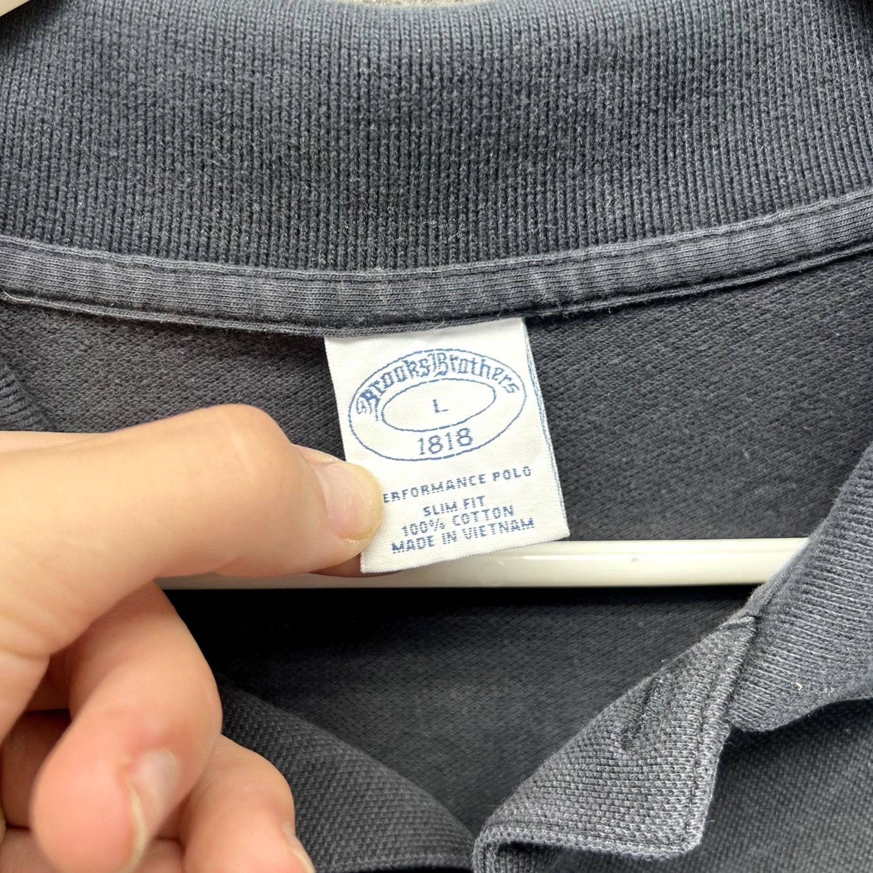 Brooks Brothers Brooks Brothers Polo Shirt Mens L Gray 1818 Performance Slim Fit Cotton Regular Short Sleeve Solid X? Size US L / EU 52-54 / 3 - 4 Thumbnail