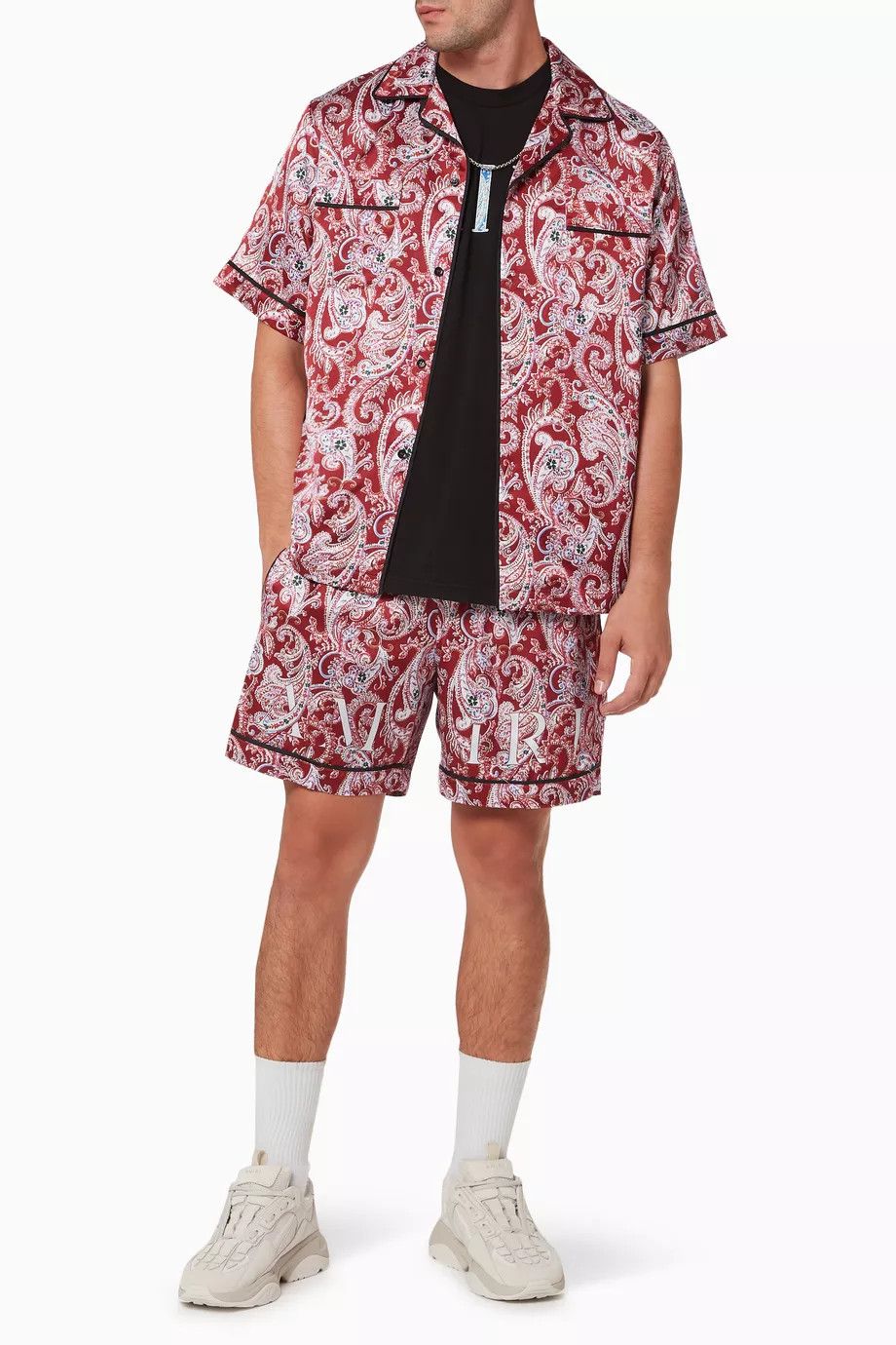 Amiri o1y0525 Logo Sleepwear in Red/White Size US 28 / EU 44 - 4 Thumbnail