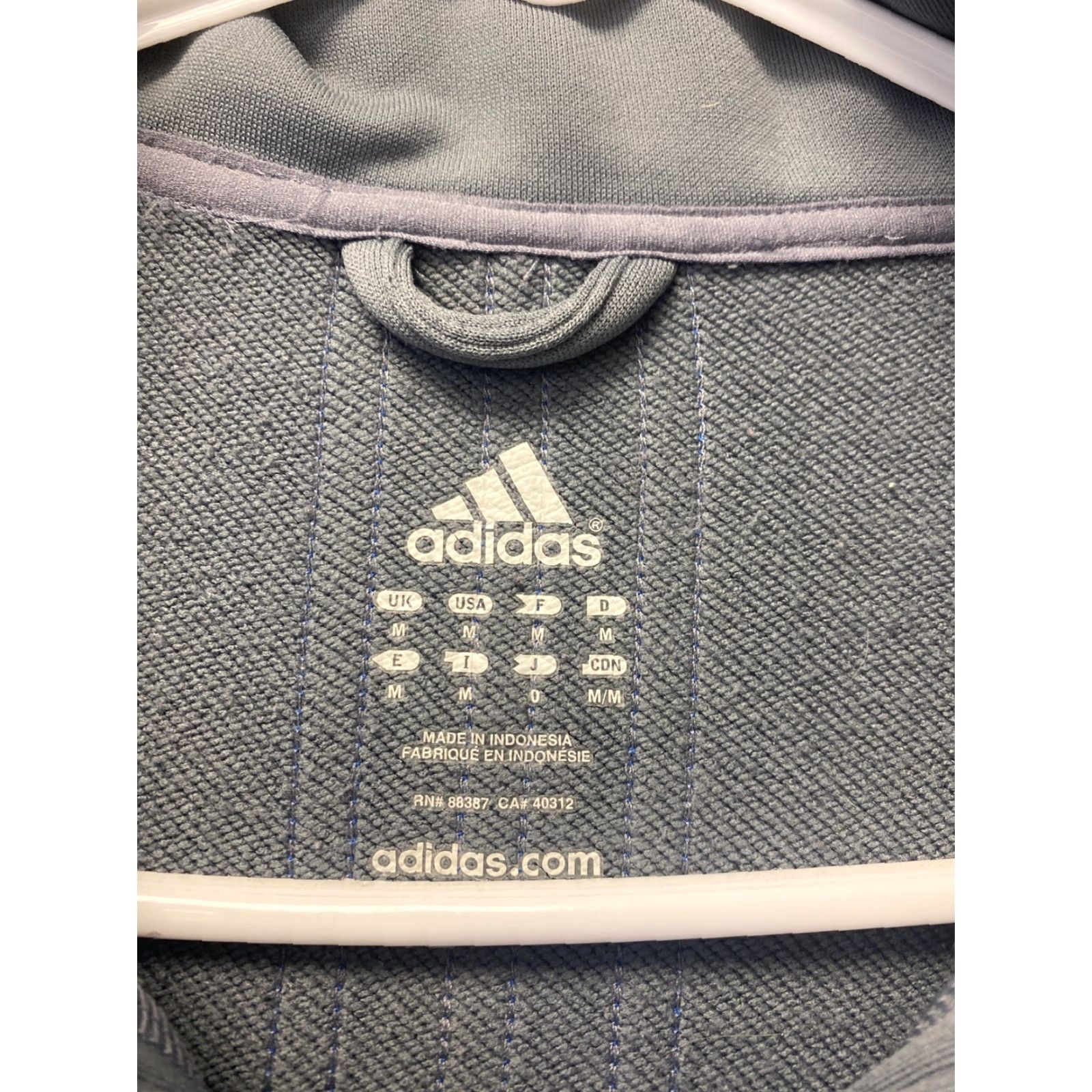 Adidas VINTAGE? Actually not vintage; adidas Therma-Fit Pullover Sweatshirt M Men 1/4 Zip Mock Neck Gray Blue Size US M / EU 48-50 / 2 - 6 Thumbnail