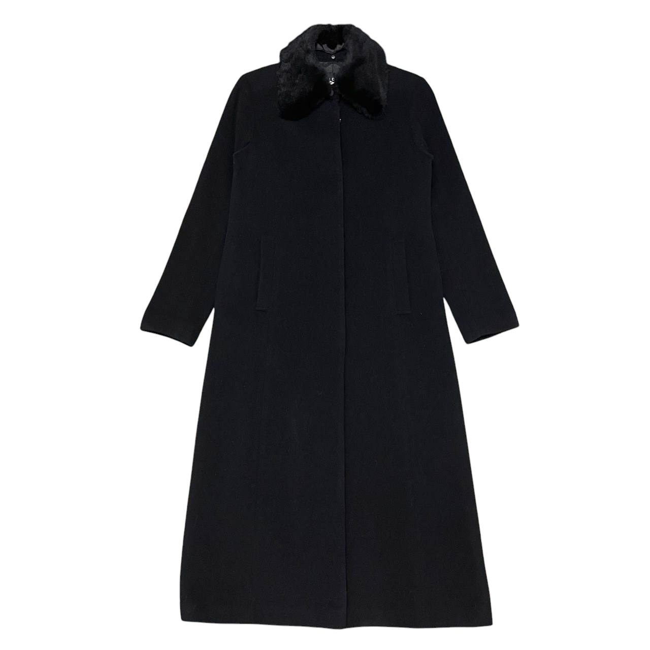 Yohji Yamamoto Vintage Indivi Made in Japan Wool Long Coat Size US S / EU 44-46 / 1 - 2 Thumbnail
