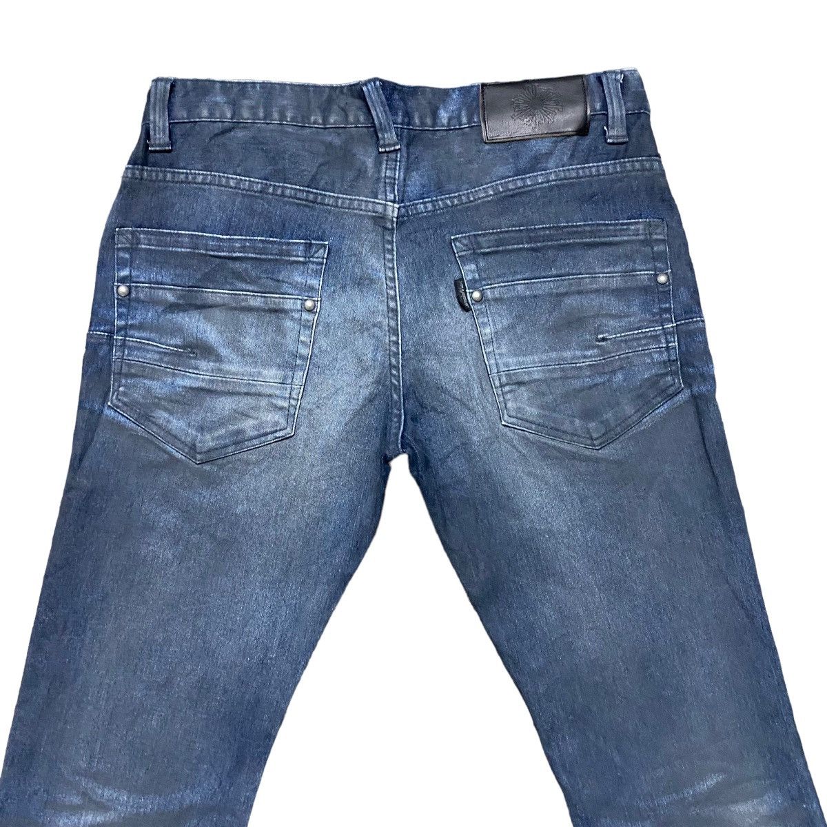 Tornado Mart Tornado Mart Coated Denim Flare Pants Size US 30 / EU 46 - 9 Thumbnail