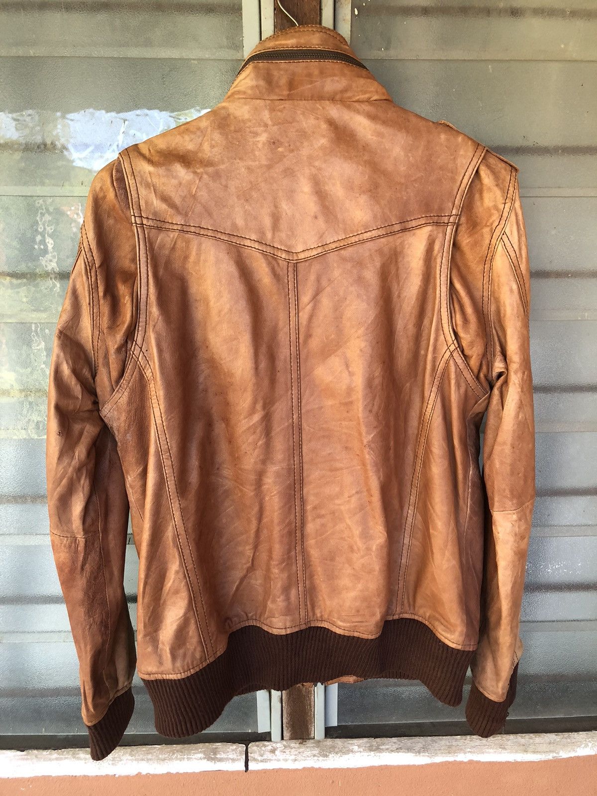 If Six Was Nine × Japanese Brand Vintage S.Train Leather Ride Jacket Size US S / EU 44-46 / 1 - 10 Thumbnail