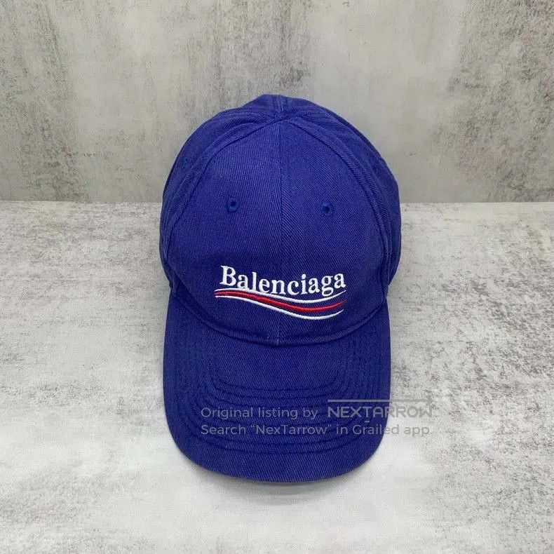 Balenciaga Balenciaga Blue Coke Wave Baseball Cap. Size ONE SIZE - 1 Thumbnail