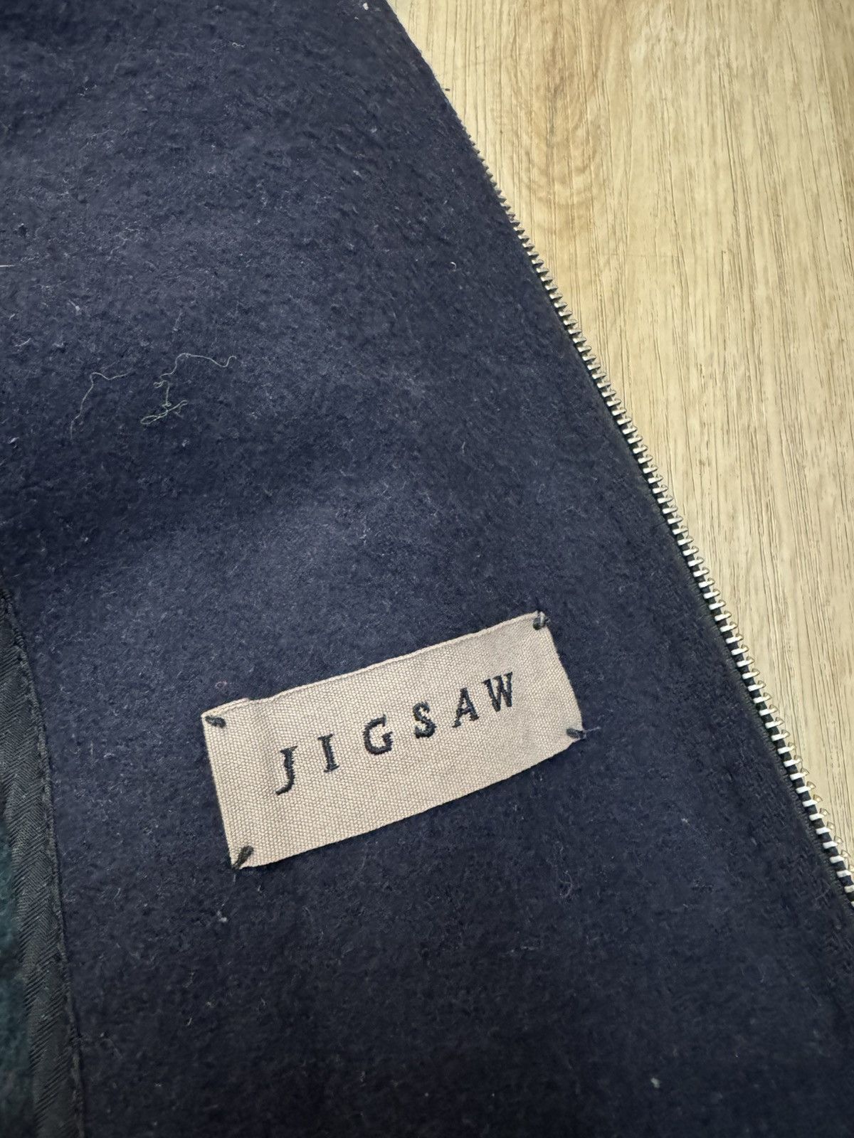 Jigsaw Jigsaw Wool Duffle Coat Jacket Leather Navy size 10 S Size M / US 6-8 / IT 42-44 - 12 Thumbnail