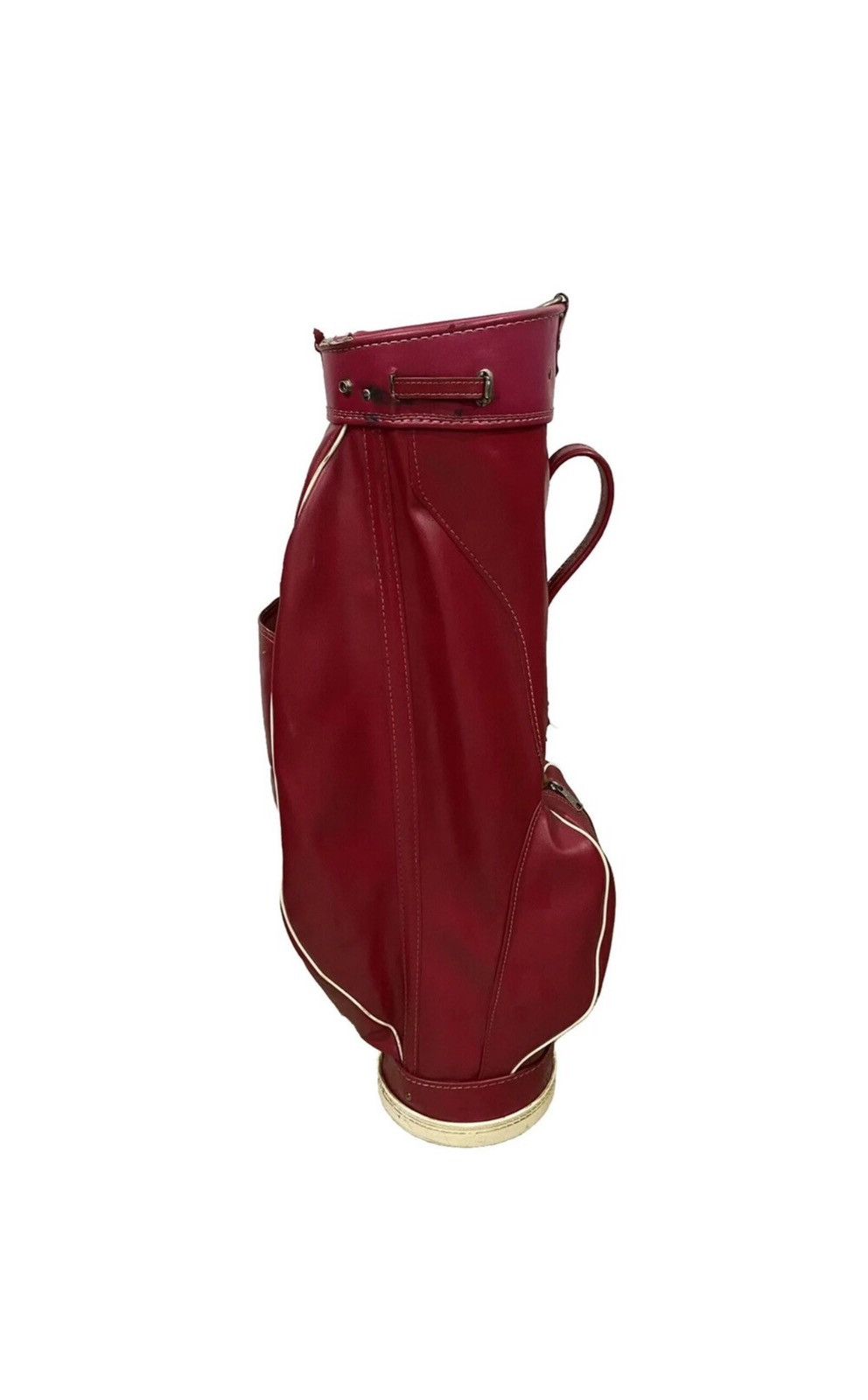 Wilson Wilson Country Club Red Golf Bag Made In USA RED LEATHER Size ONE SIZE - 9 Thumbnail