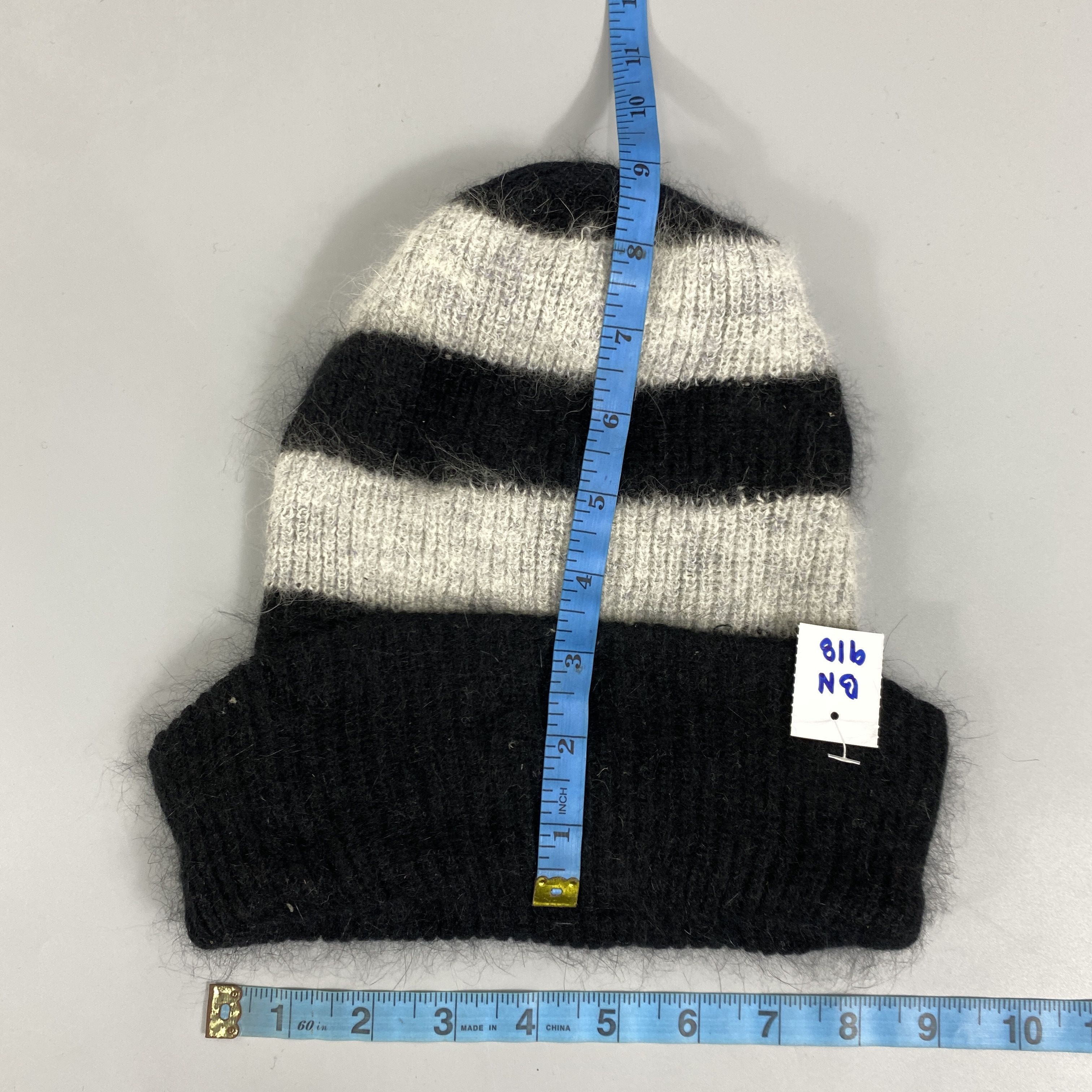 Japanese Brand Black And White Snow Cap Hat -BN918 Size ONE SIZE - 5 Thumbnail