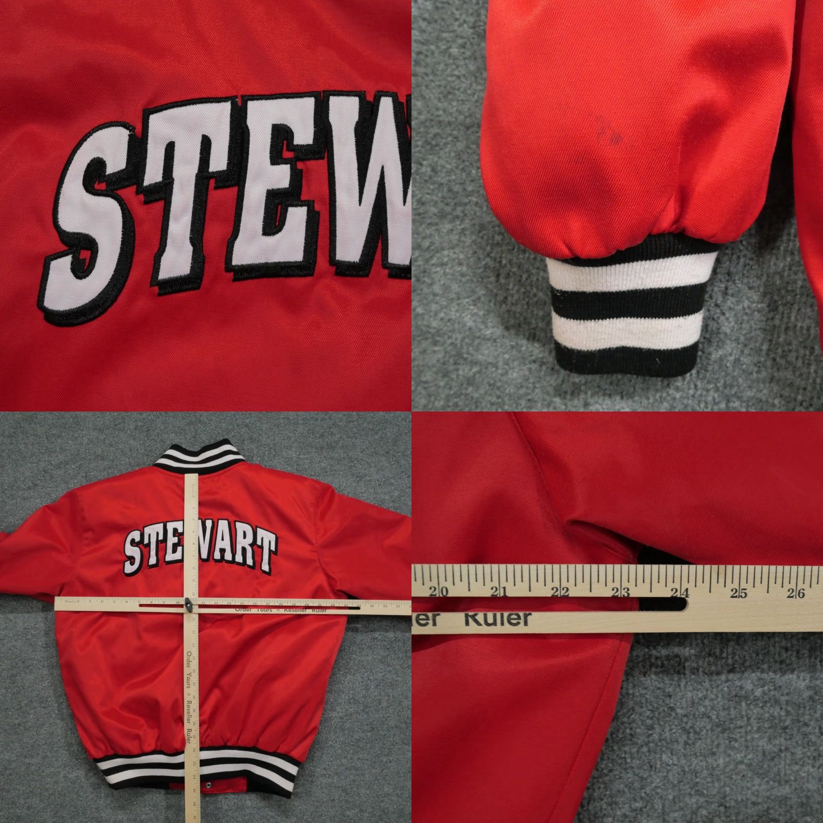 Chase Authentics VINTAGE Tony Stewart Jacket Adult Small Red Snap Varsity Quilt Lined Nascar Y2K Chase Authentics Bomber Jacket Blue 80s Mens S Size US S / EU 44-46 / 1 - 9 Thumbnail