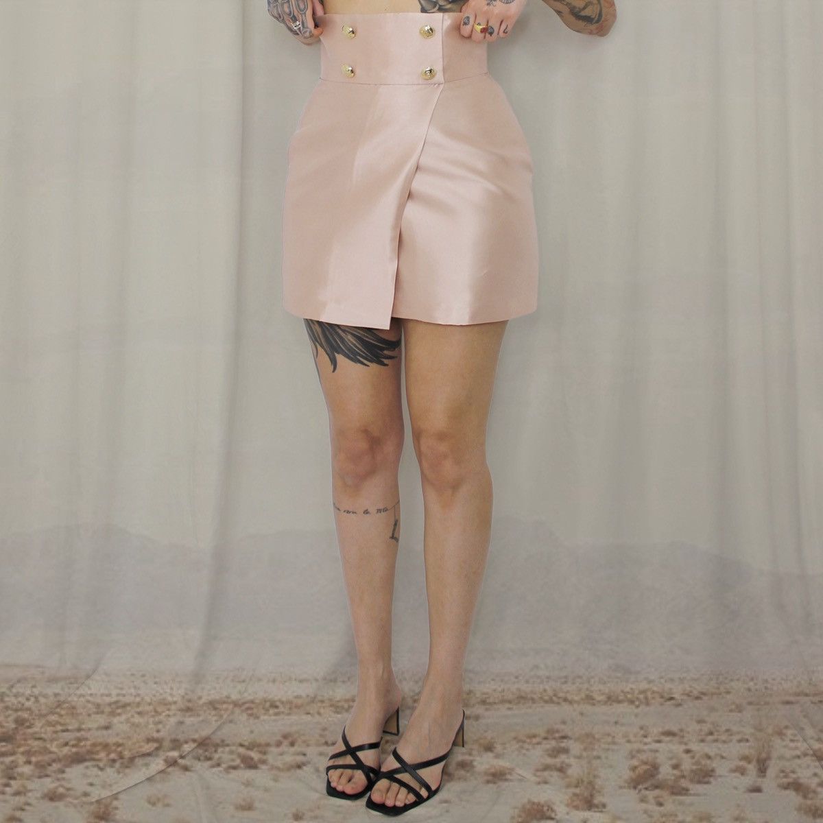 Other 🎀PINK SATIN MINISKIRT🎀 Size 28" / US 6 / IT 42 - 2 Thumbnail