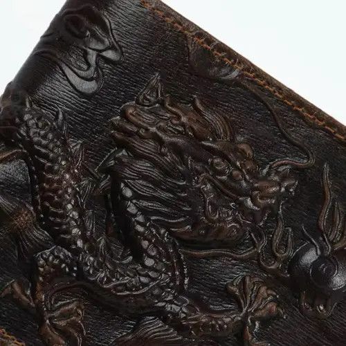 Japanese Brand × Vintage Dragon Vintage Retro PU Leather Wallet Size ONE SIZE - 4 Thumbnail