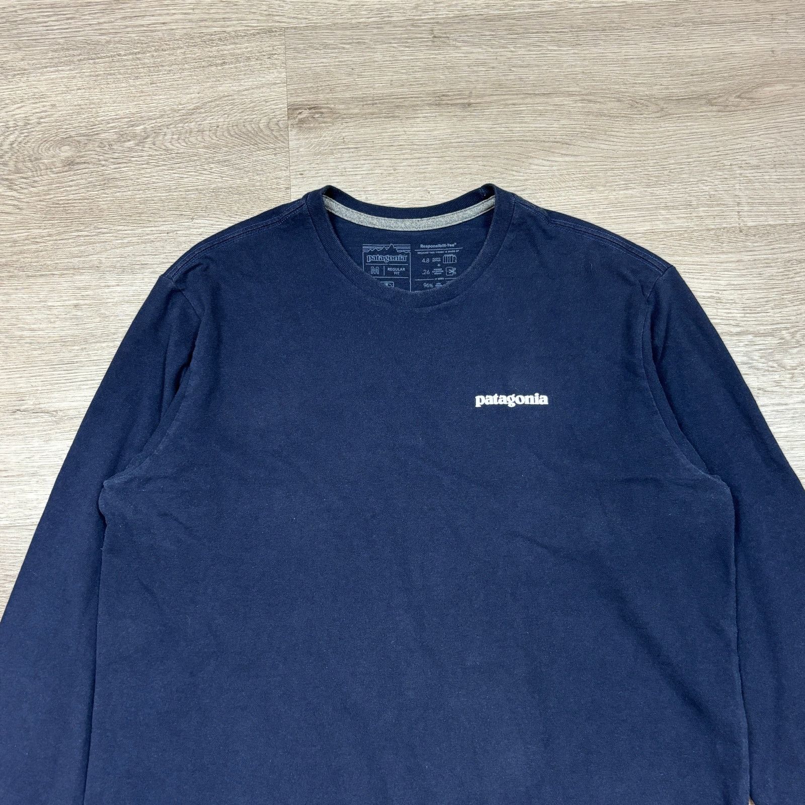 Patagonia Patagonia Long Sleeve P-6 Logo Responsibili-Tee Shirt Mens M Size US M / EU 48-50 / 2 - 4 Thumbnail