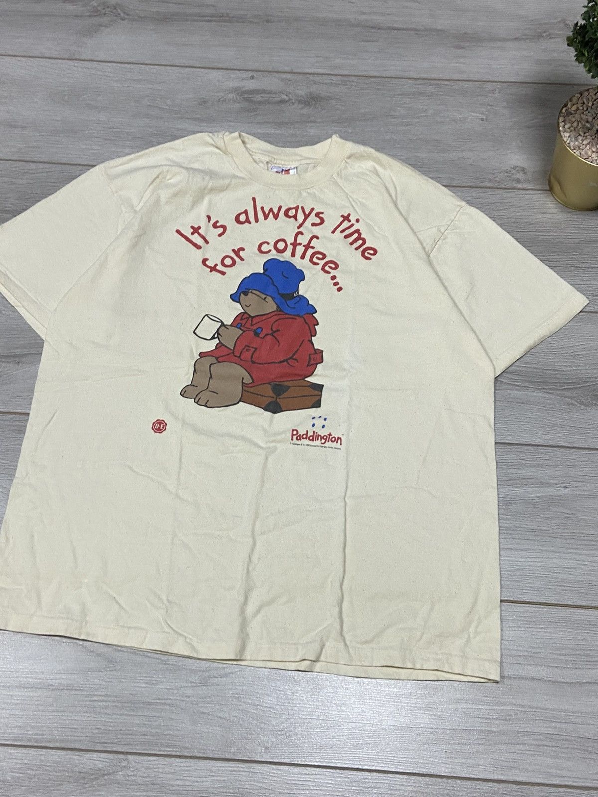 Hanes Vintage Paddington Hanes coffee rare movie comics tee 1998 Size US XL / EU 56 / 4 - 2 Thumbnail