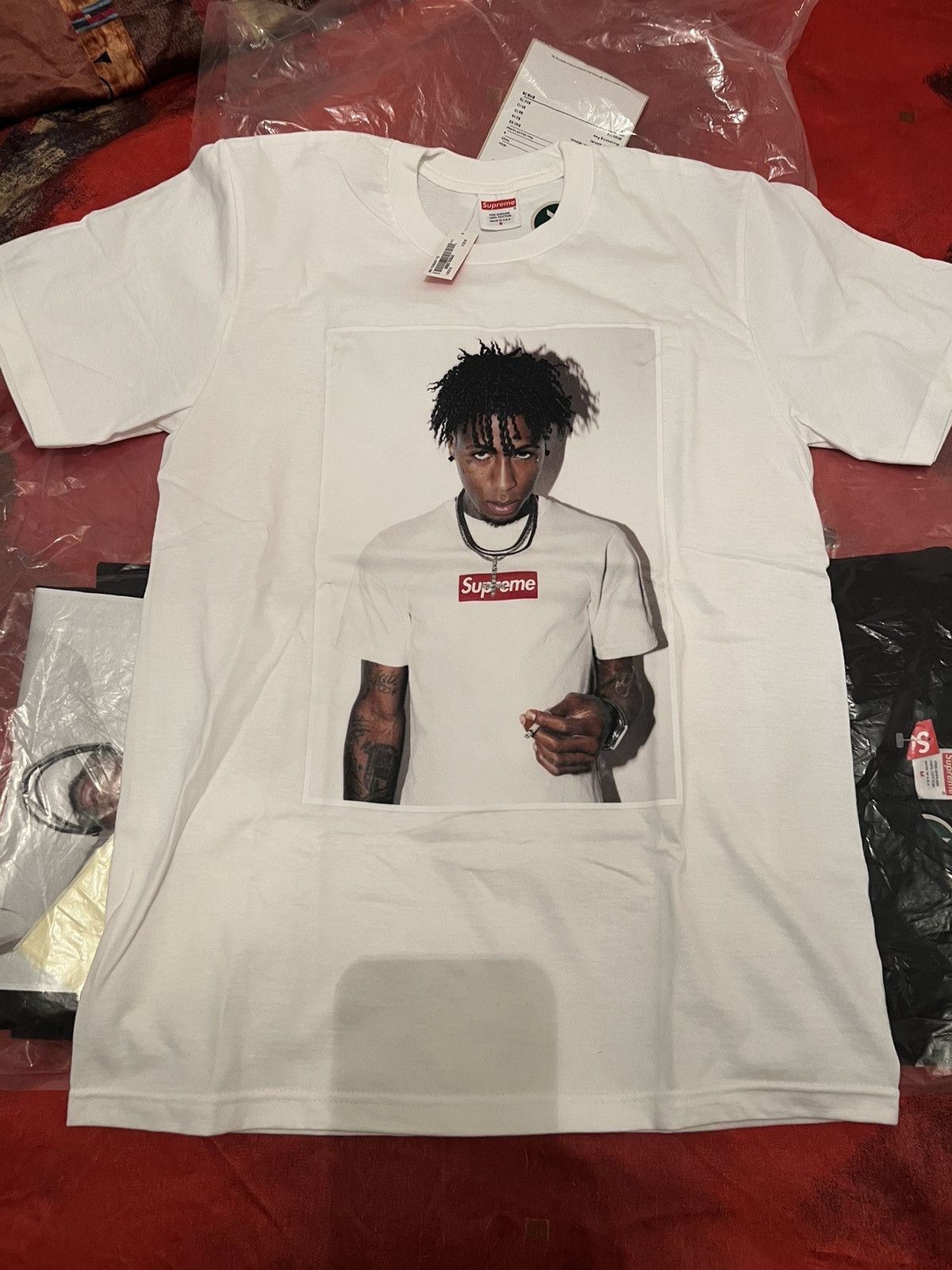 image of Supreme Nba Youngboy Tee in White, Men's (Size Small)