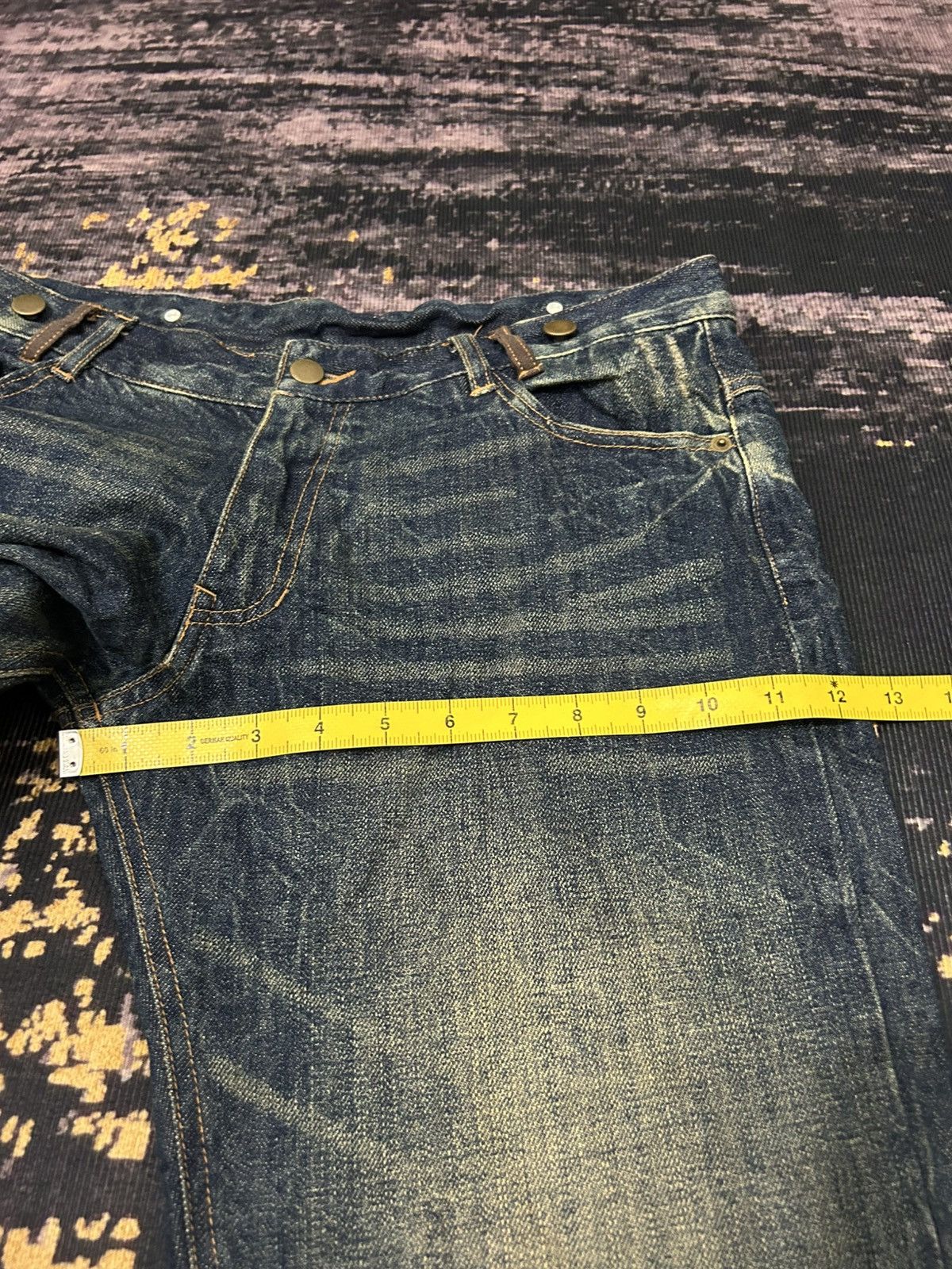 If Six Was Nine Japanese Brand Fur Pocket Back Ripped Jeans Size US 32 / EU 48 - 21 Thumbnail