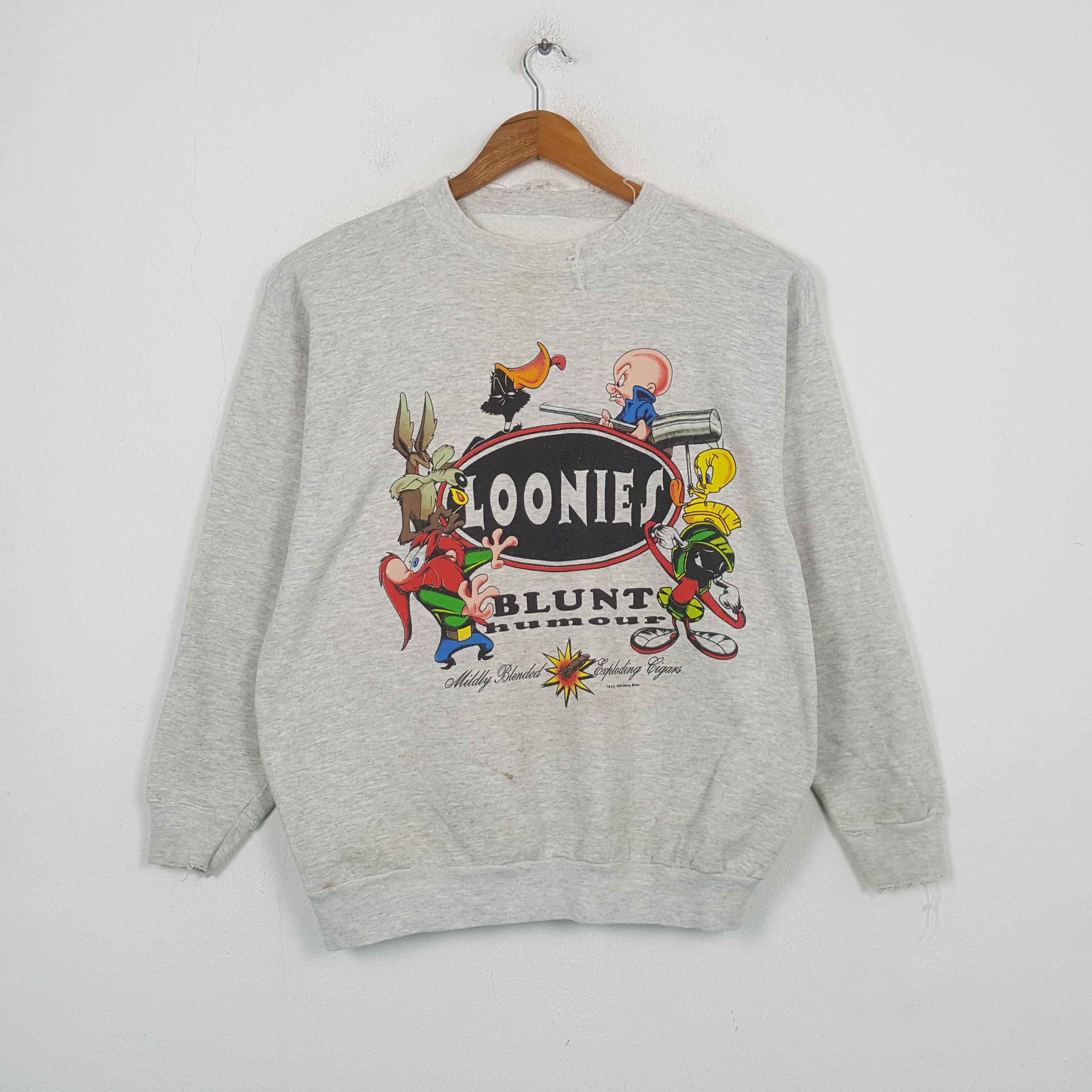 Vintage Vintage Loonies Blunt Humour Distressed Sweatshirt C298N6 Size US L / EU 52-54 / 3 - 1 Thumbnail