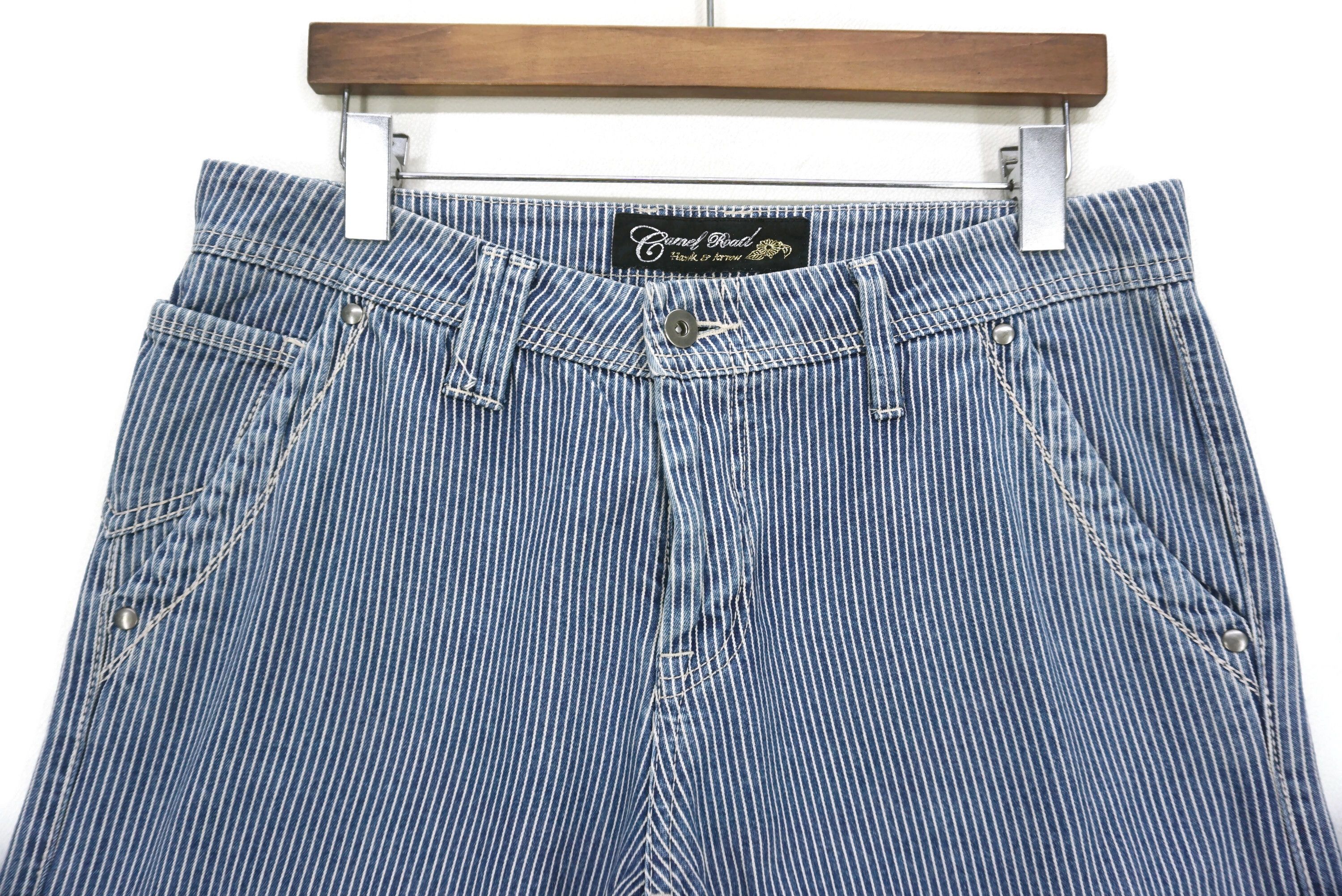Japanese Brand Camel Road Jeans Size 28 fit W33xL32.5 Baggy Hickory Denim Size 28" / US 6 / IT 42 - 3 Thumbnail