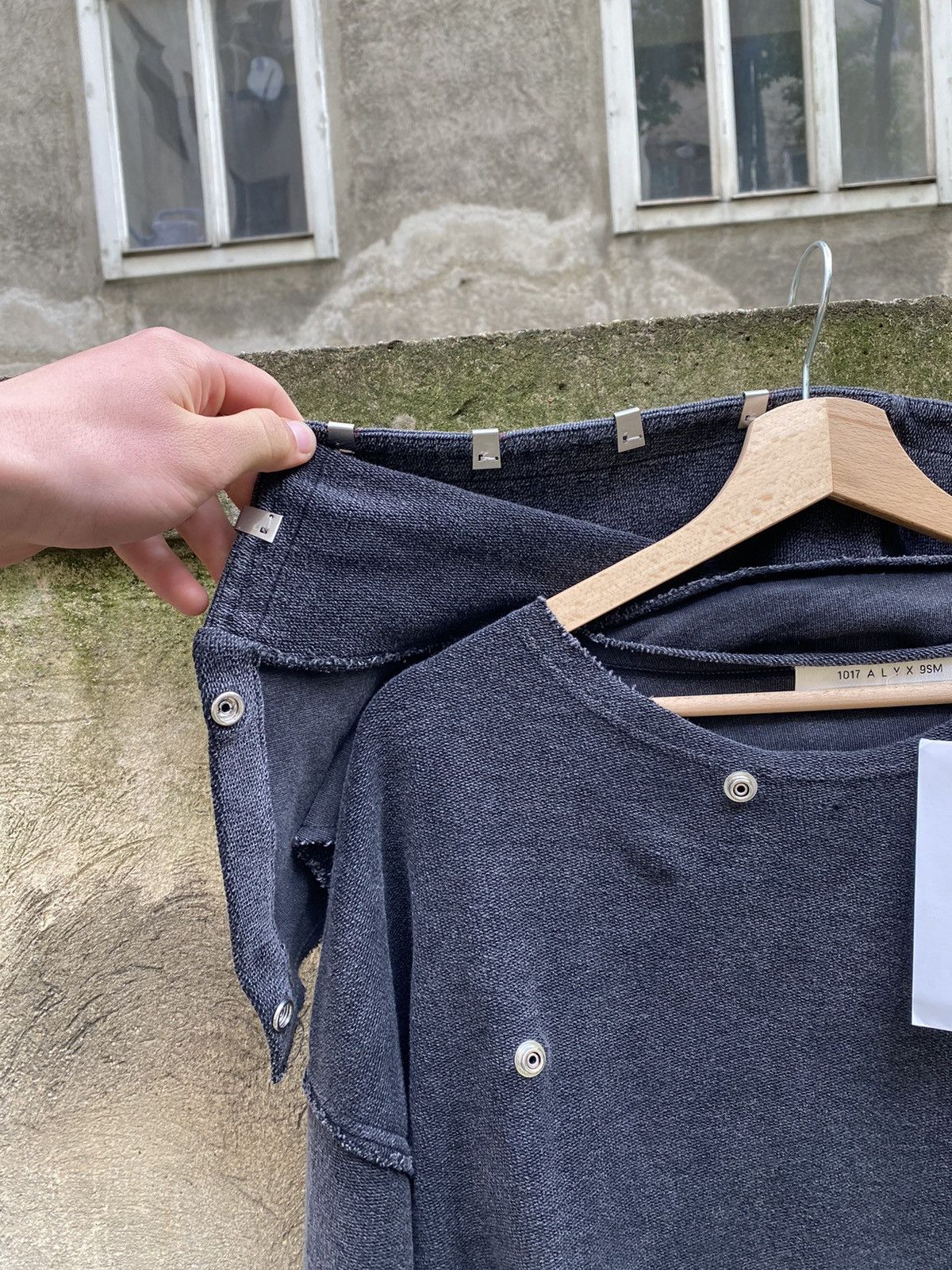 1017 ALYX 9SM × Alyx Alyx Wet Asphalt Washed Transformed Hoodie Size US L / EU 52-54 / 3 - 6 Thumbnail