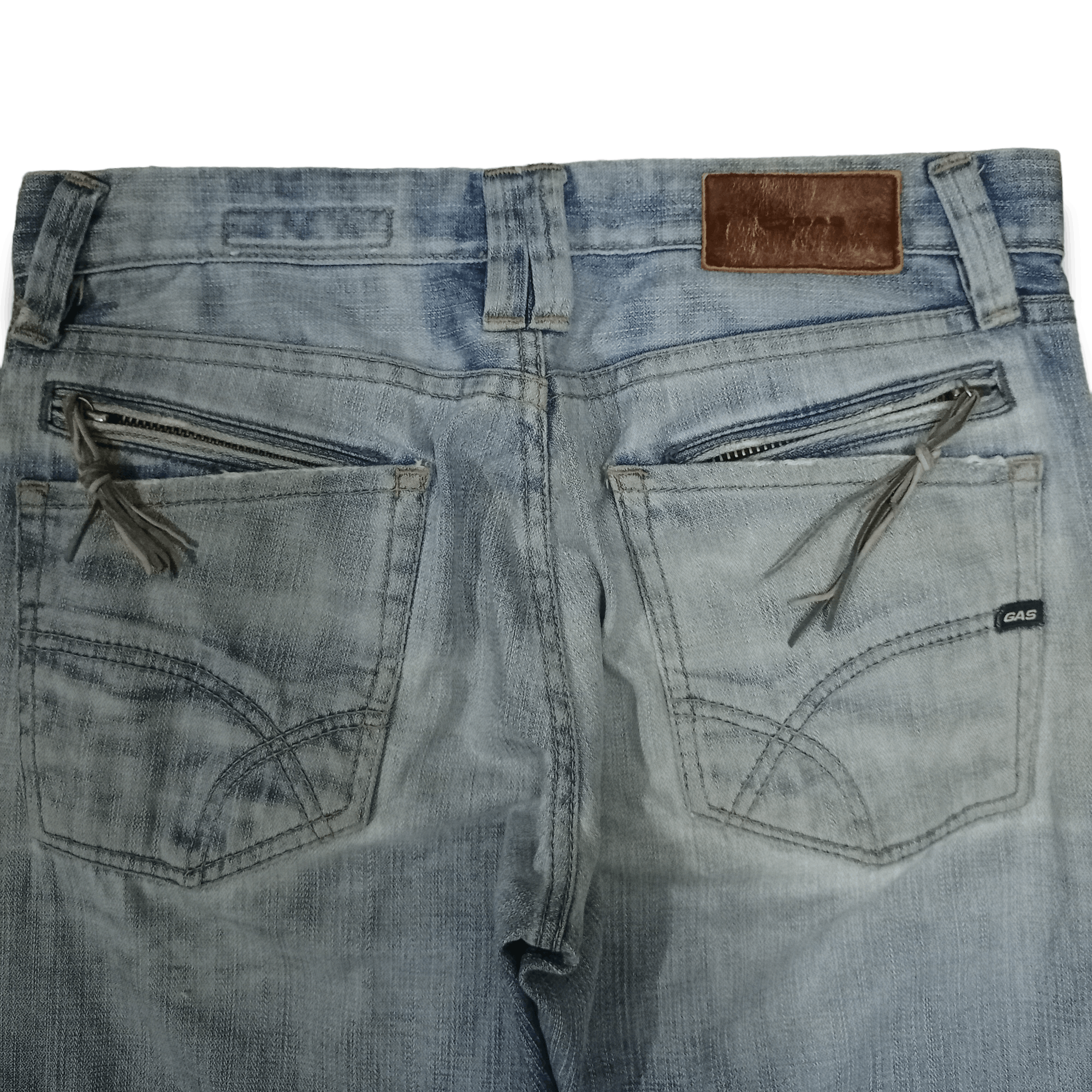 Japanese Brand SALES🔥Vintage Japanese Brand Blue Wash Distress Baggy Jeans Size US 34 / EU 50 - 7 Thumbnail
