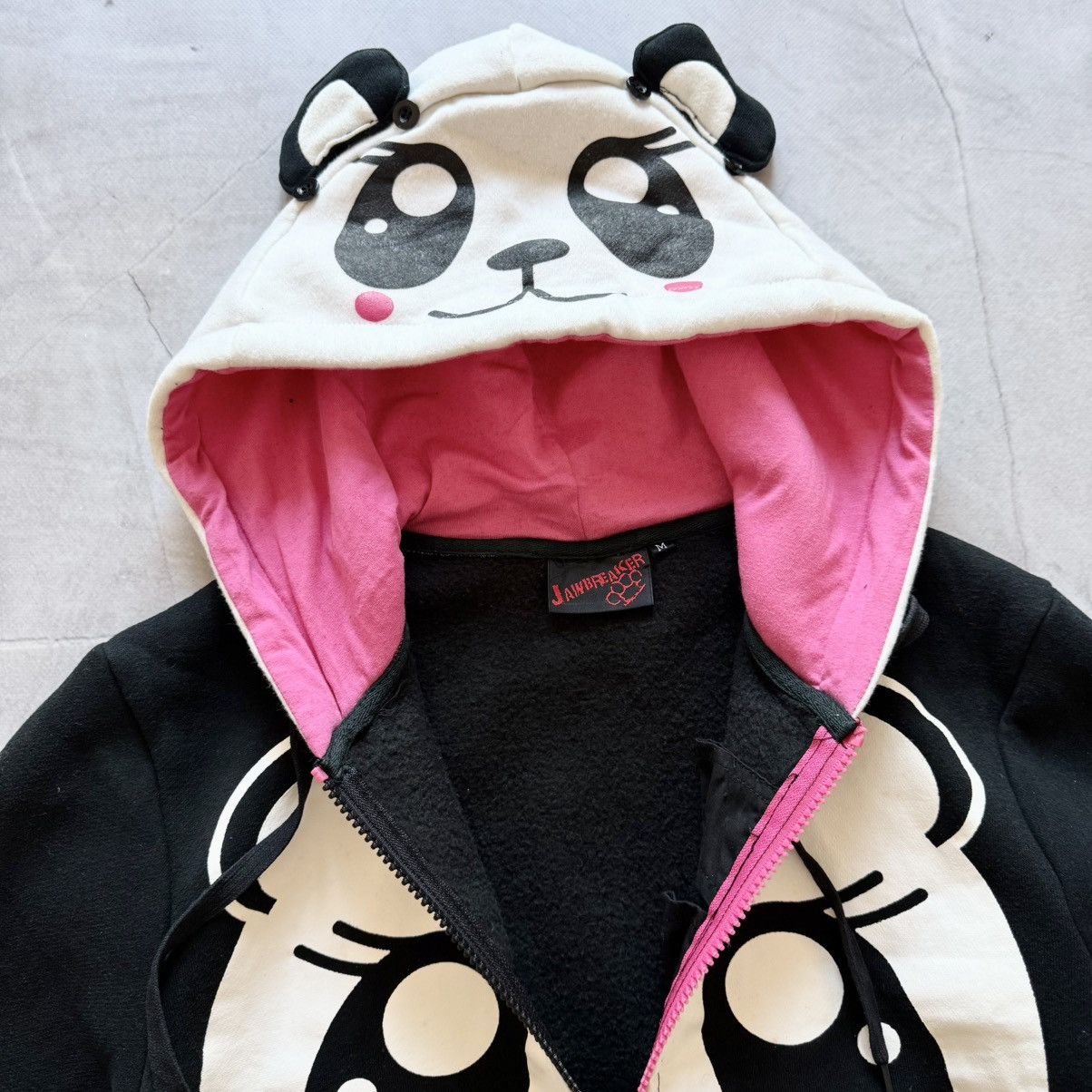Hysteric Glamour Jawbreaker Panda Full Zip Faded Hoodie Hysteric Glamour Vibe Size M / US 6-8 / IT 42-44 - 12 Thumbnail
