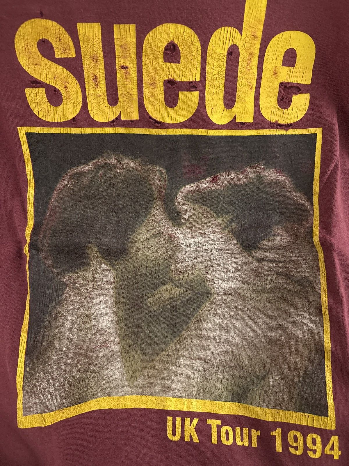 Vintage Vintage 90s suede band long sleeve shirt Size US L / EU 52-54 / 3 - 3 Thumbnail