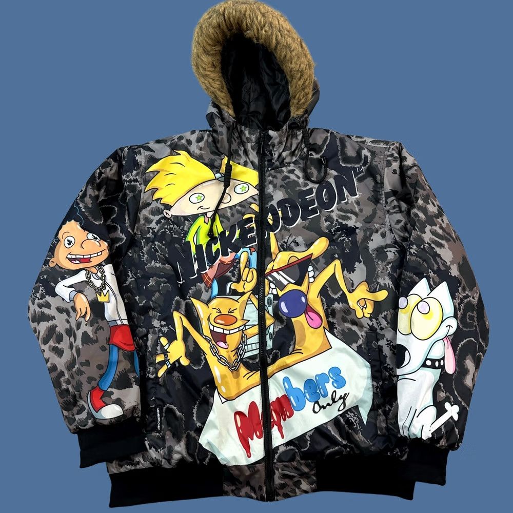 Members Only Members Only x Nickelodeon Jacket Mens Large Rugrats Catdog Arnold Hooded Puffer Jacket Size US L / EU 52-54 / 3 - 1 Thumbnail