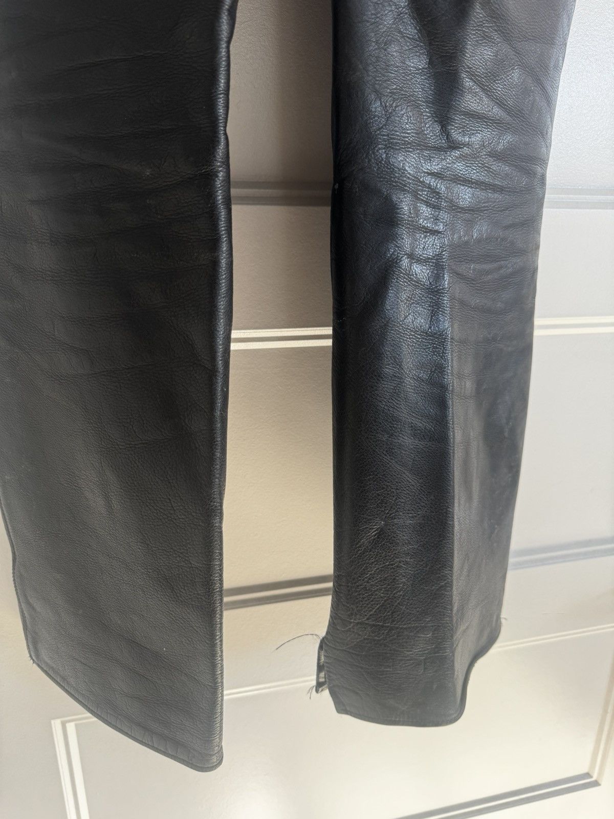 Chrome Hearts Chrome hearts Fleur knee leather pants vintage Size US 34 / EU 50 - 13 Thumbnail