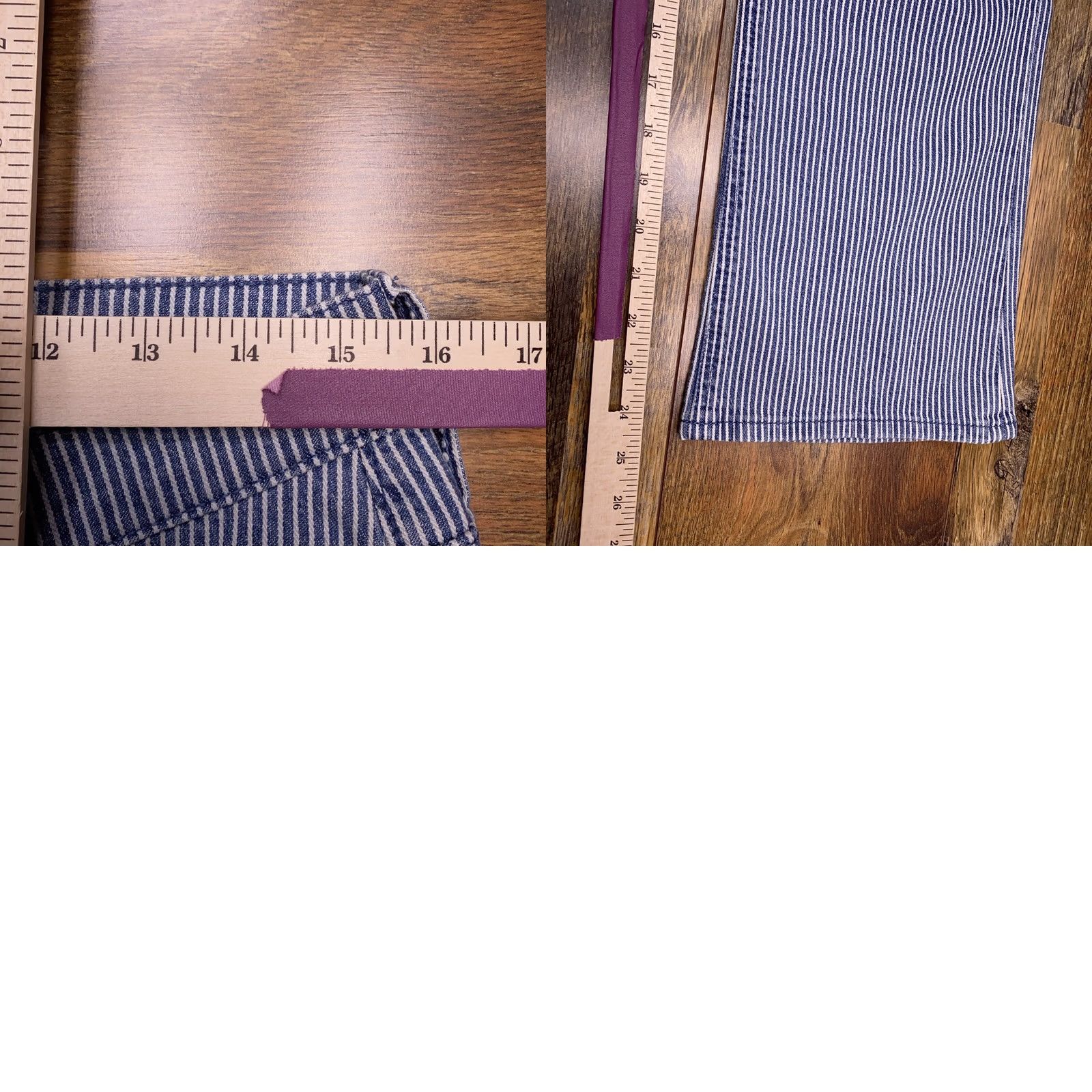 J.Crew J.CREW Jeans Womens 30 High Rise Crop Flare Striped Stretch Denim Blue 5-Pocket Modern Light Wash NWT Size 30" / US 8 / IT 44 - 9 Thumbnail