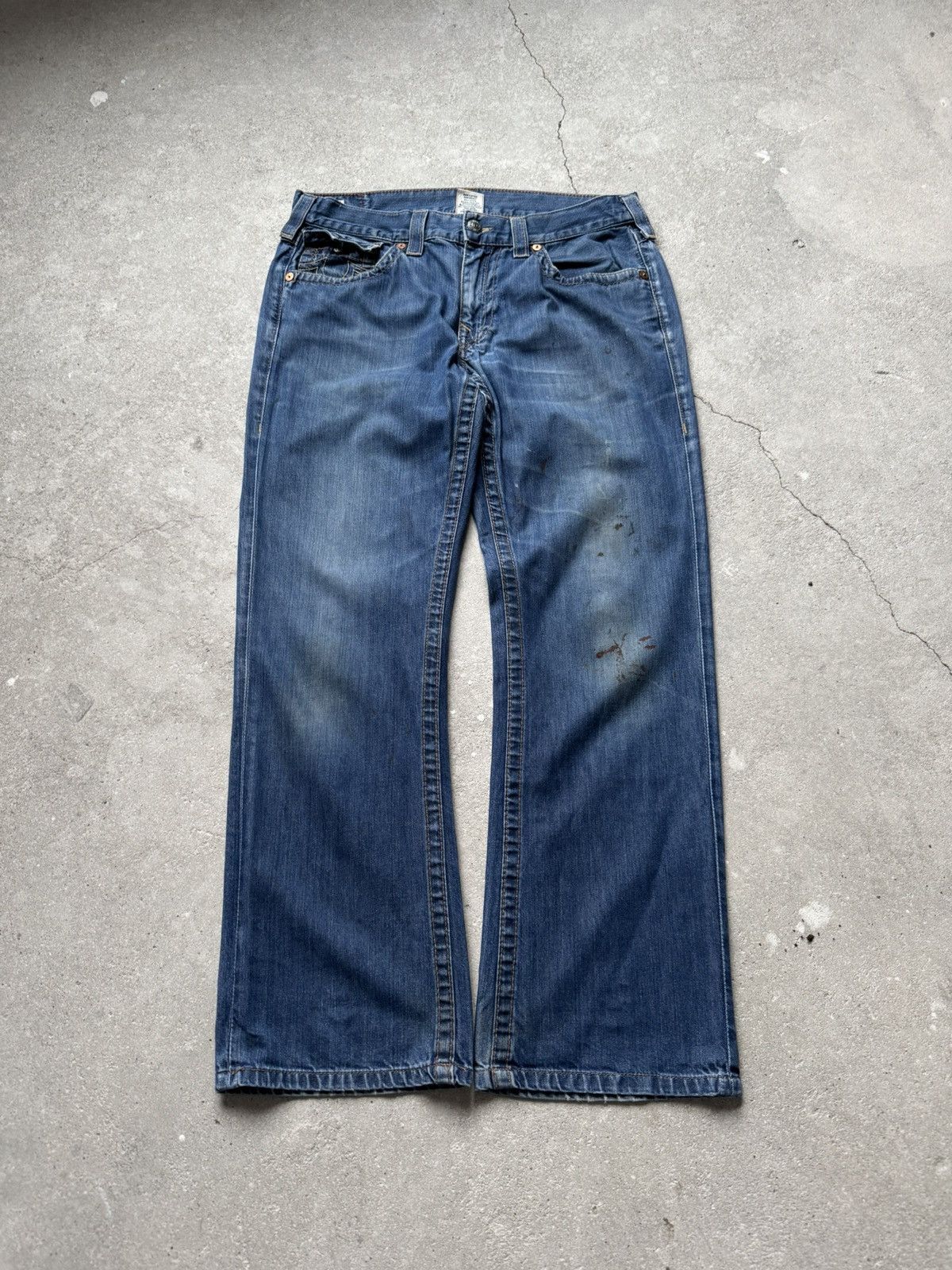 True Religion Vintage True Religion Denim Jeans Baggy Size US 34 / EU 50 - 4 Thumbnail