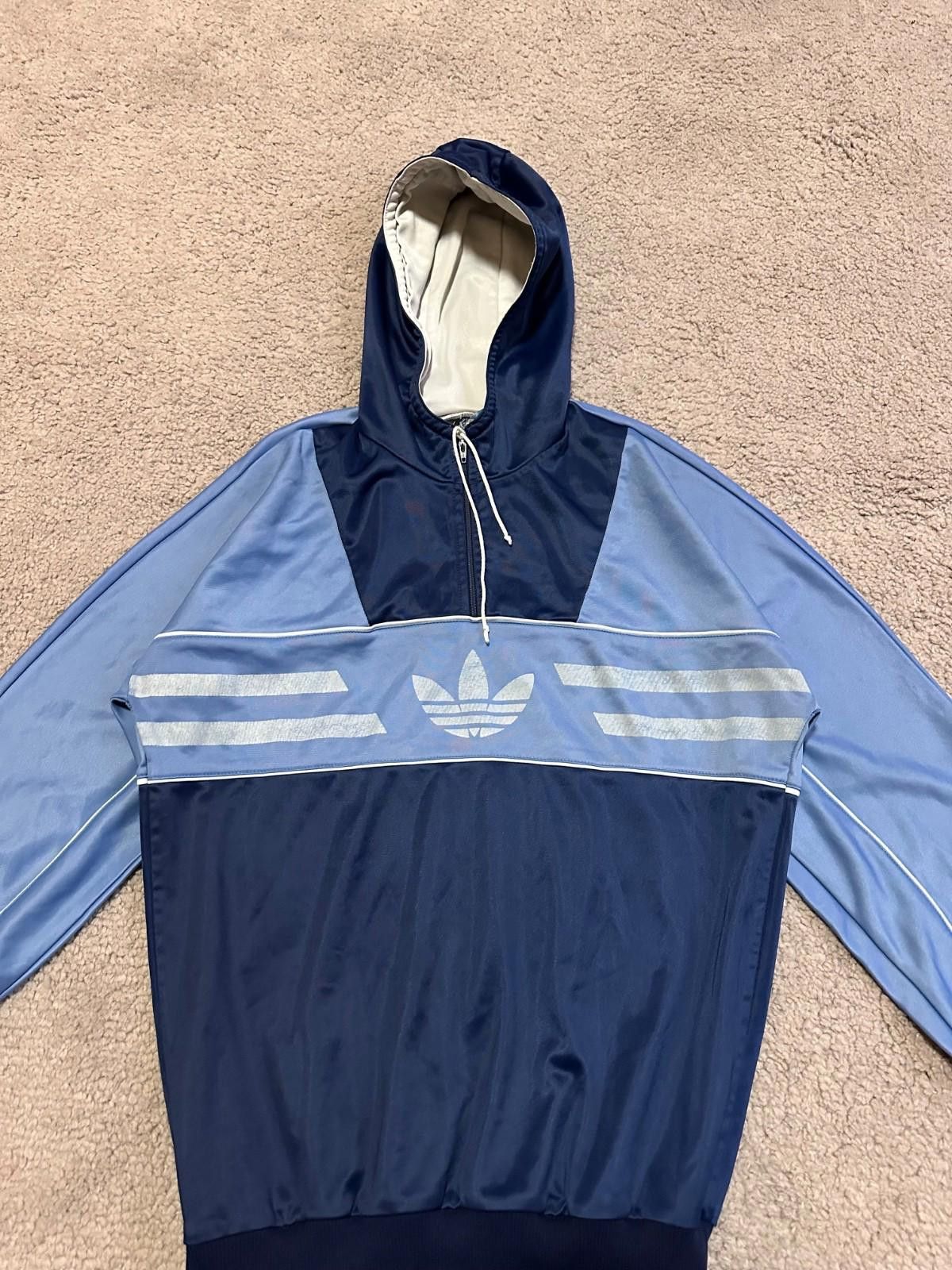 Adidas Adidas 1980s Longbeach hoodie track top jacket vintage Size US M / EU 48-50 / 2 - 3 Thumbnail